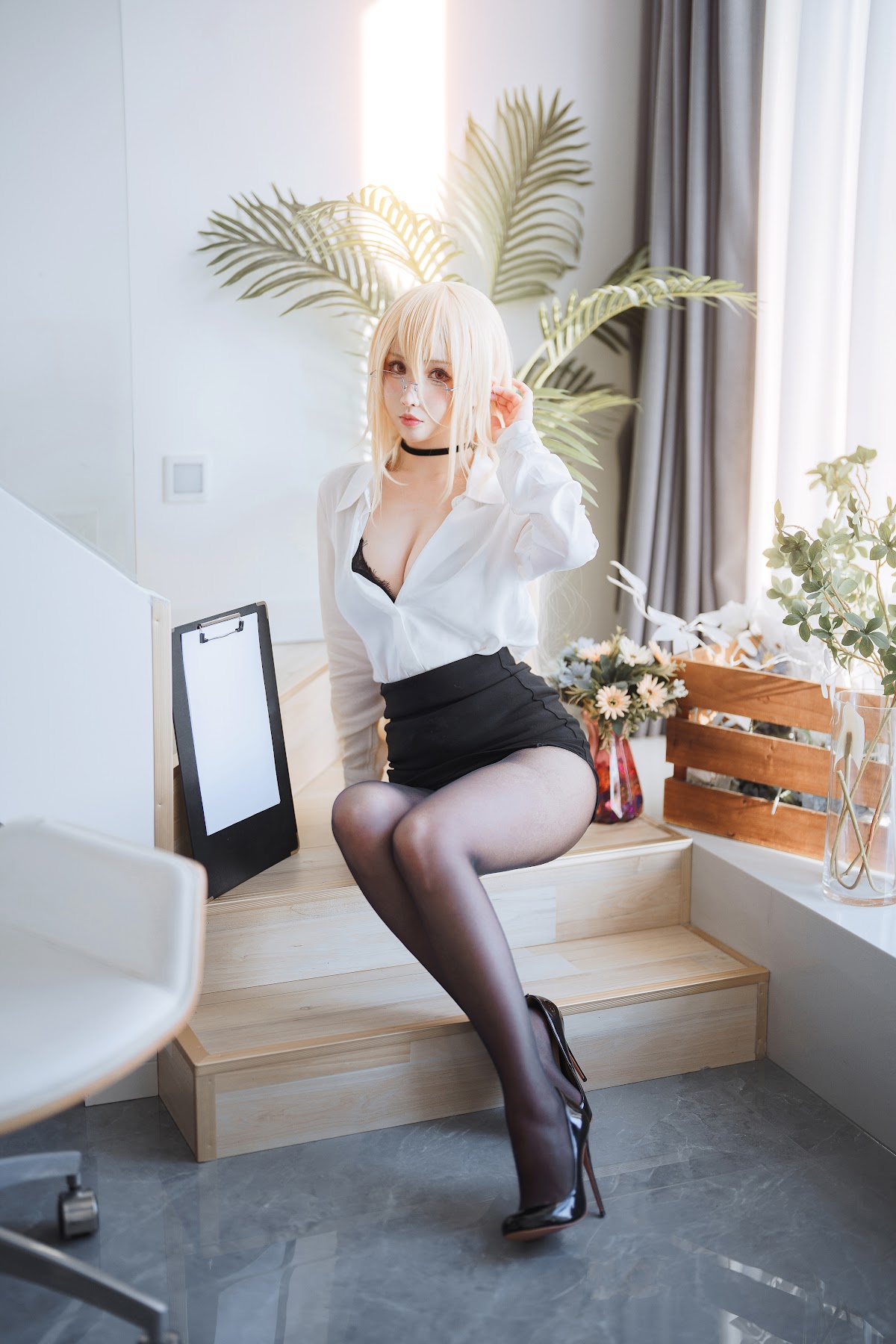 Coser@rioko凉凉子 Vol.113 碧蓝航线 冤仇 办公室的意外 - P1