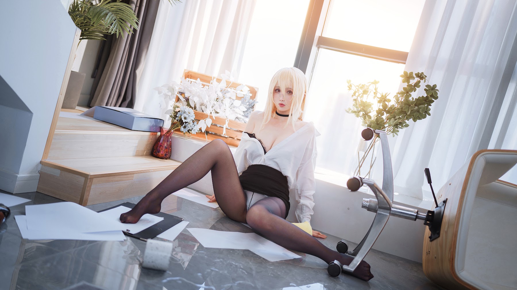Coser@rioko凉凉子 Vol.113 碧蓝航线 冤仇 办公室的意外 - P27