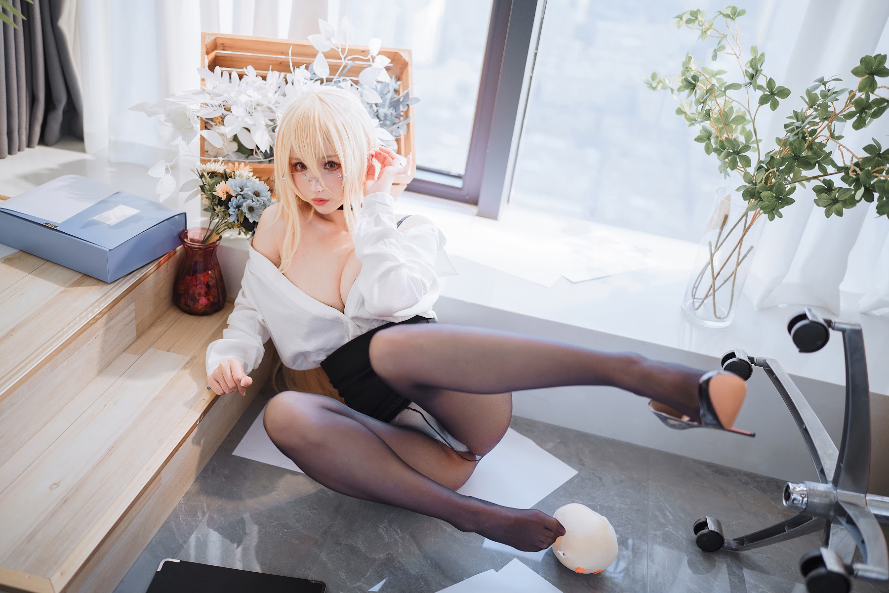 Coser@rioko凉凉子 Vol.113 碧蓝航线 冤仇 办公室的意外 - P29