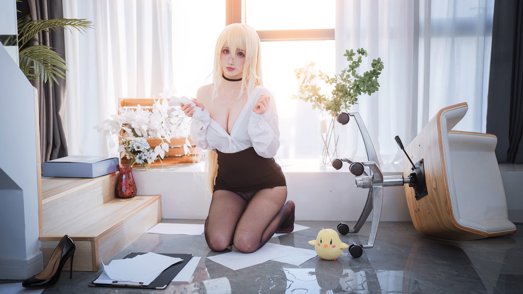 Coser@rioko凉凉子 Vol.113 碧蓝航线 冤仇 办公室的意外 - P30