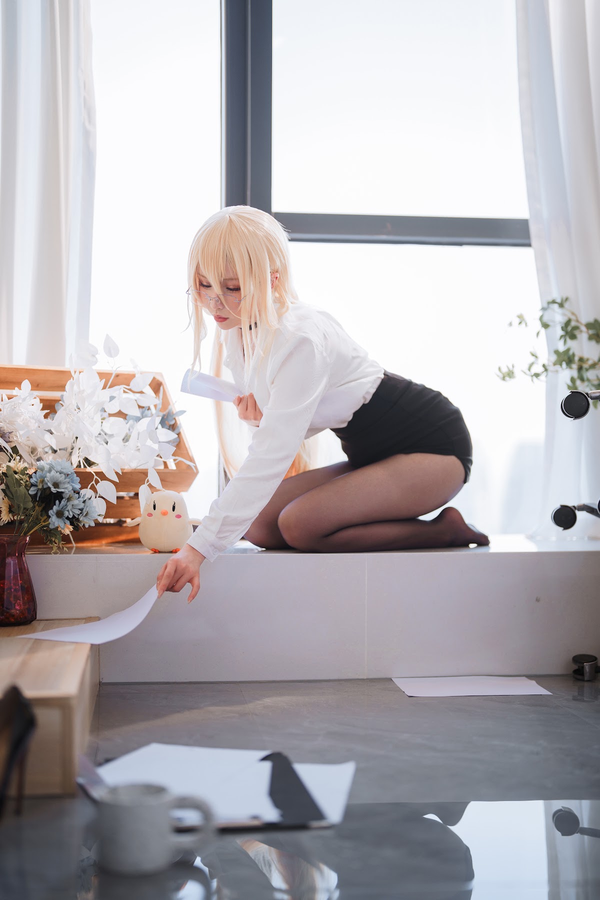 Coser@rioko凉凉子 Vol.113 碧蓝航线 冤仇 办公室的意外 - P5