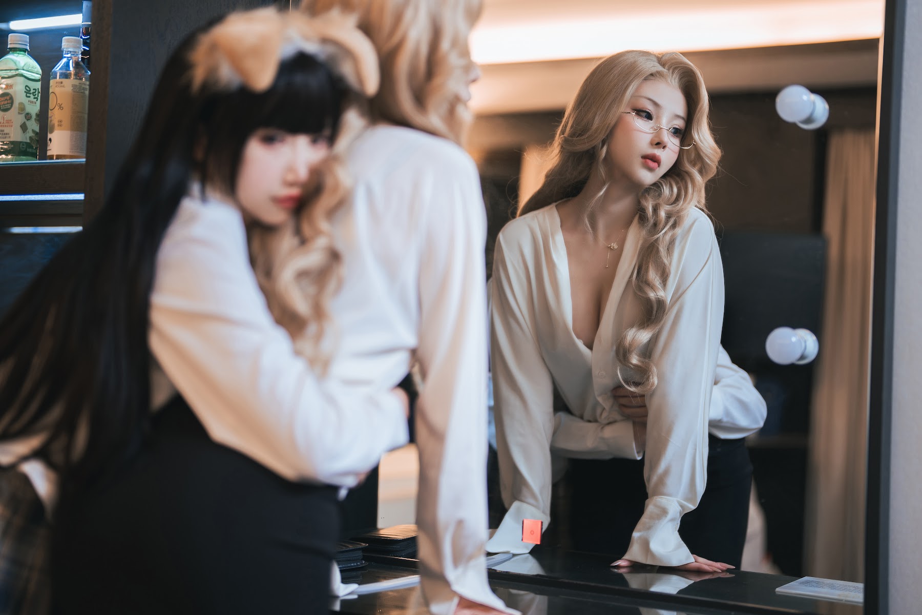 Coser@rioko凉凉子 Vol.106 rioko凉凉子&面饼仙儿 女上司组合版 - P7
