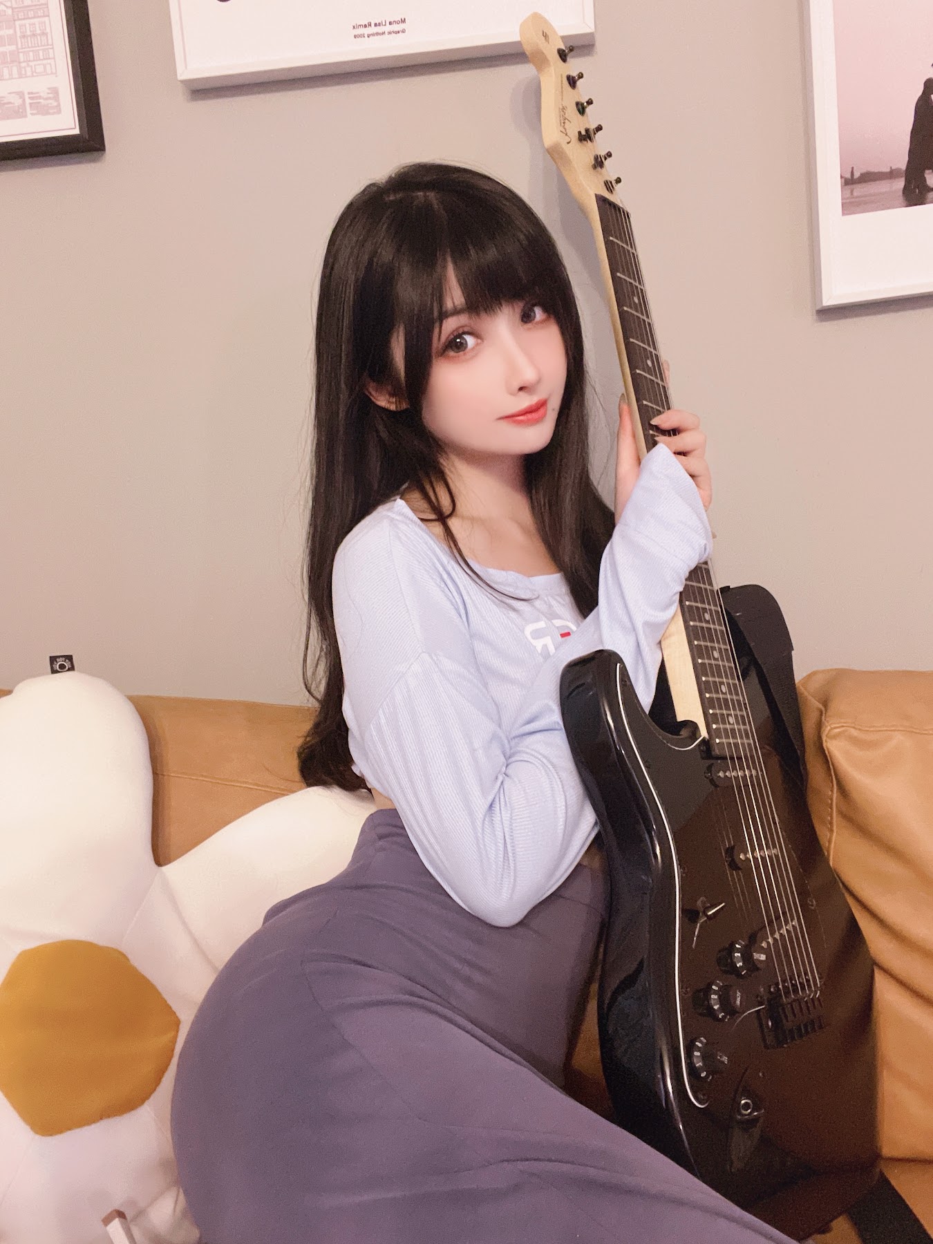 Coser@rioko凉凉子 Vol.074 吉他妹妹系带裙 - P42