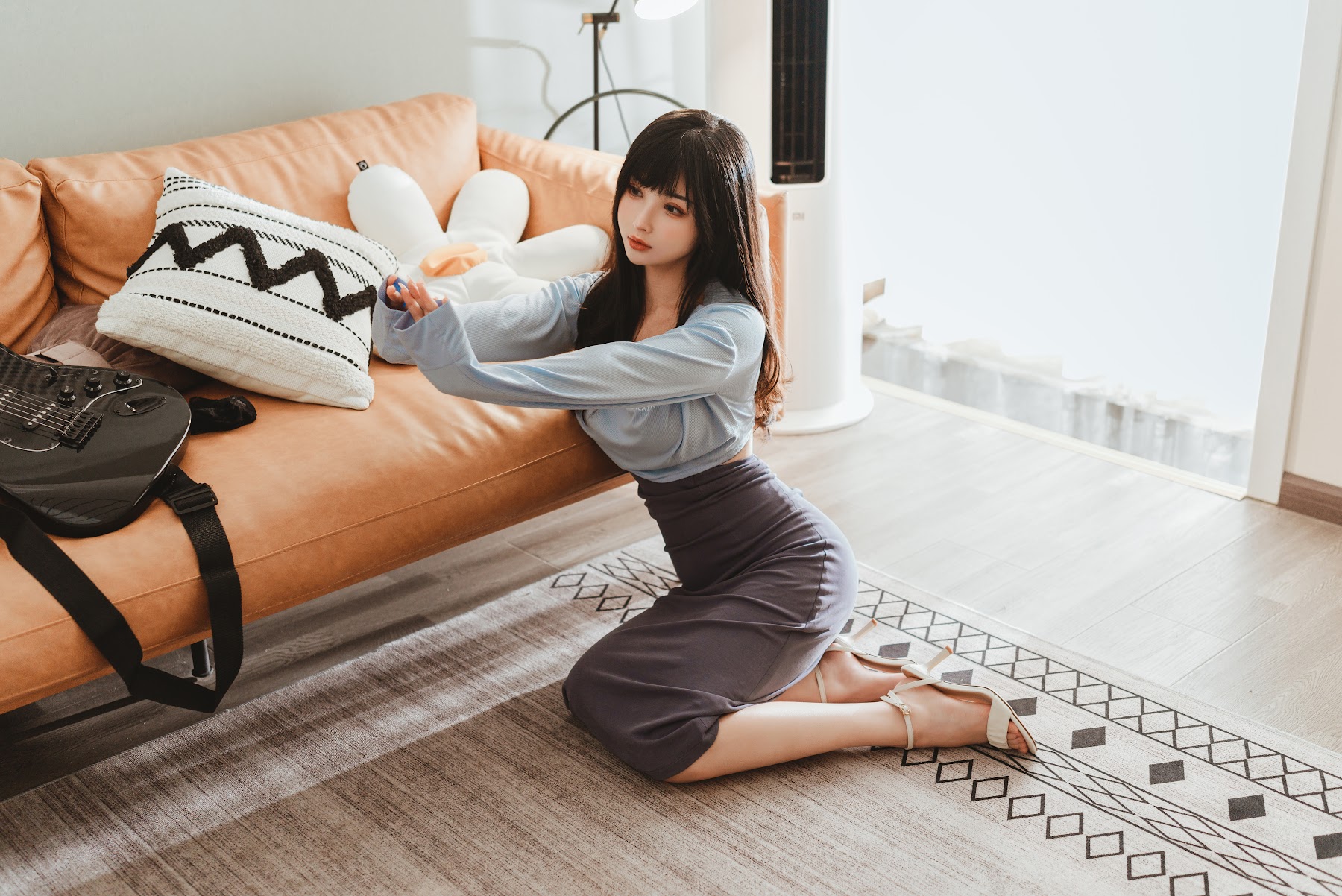 Coser@rioko凉凉子 Vol.074 吉他妹妹系带裙 - P5