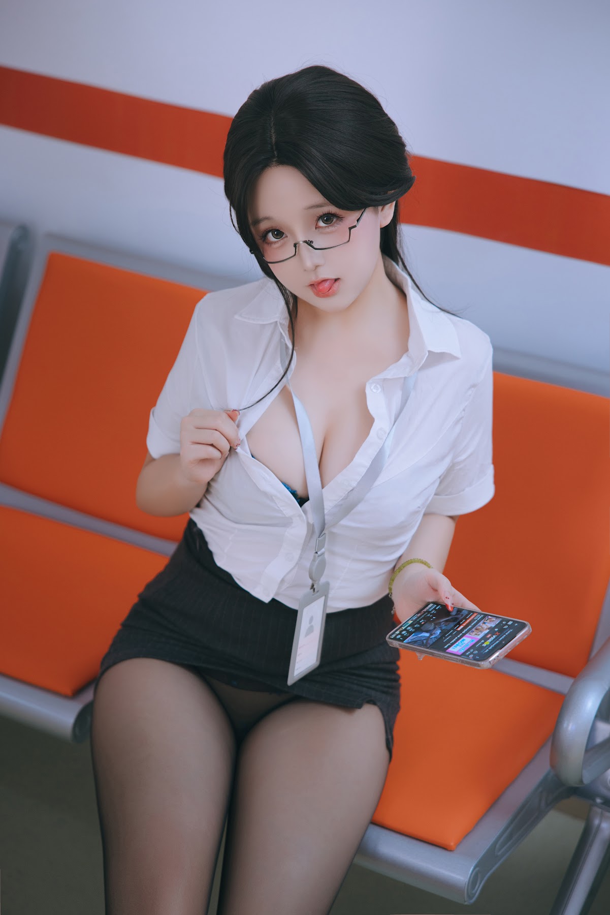 Coser@日奈娇 – 地铁OL - P157