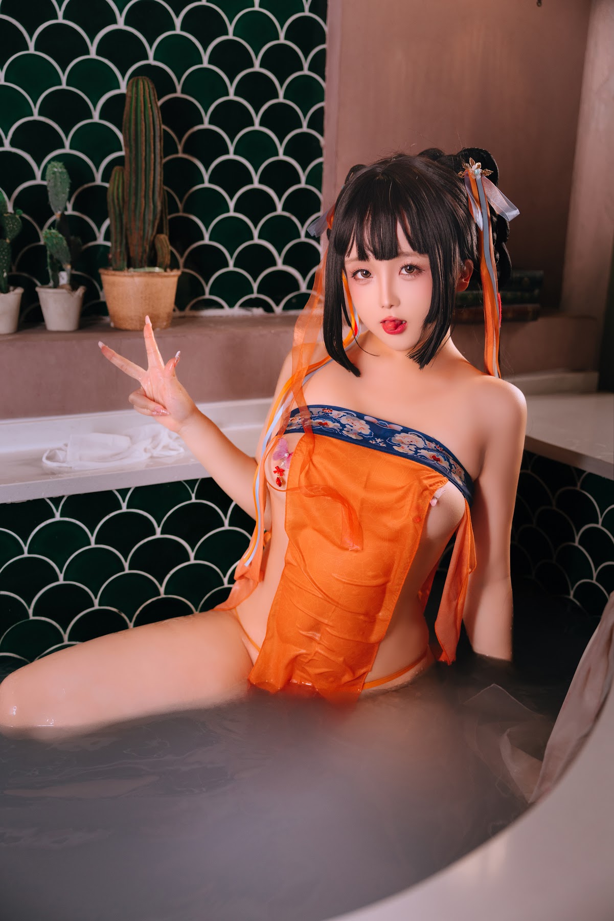 Coser@日奈娇 – 鸳鸯浴 - P90