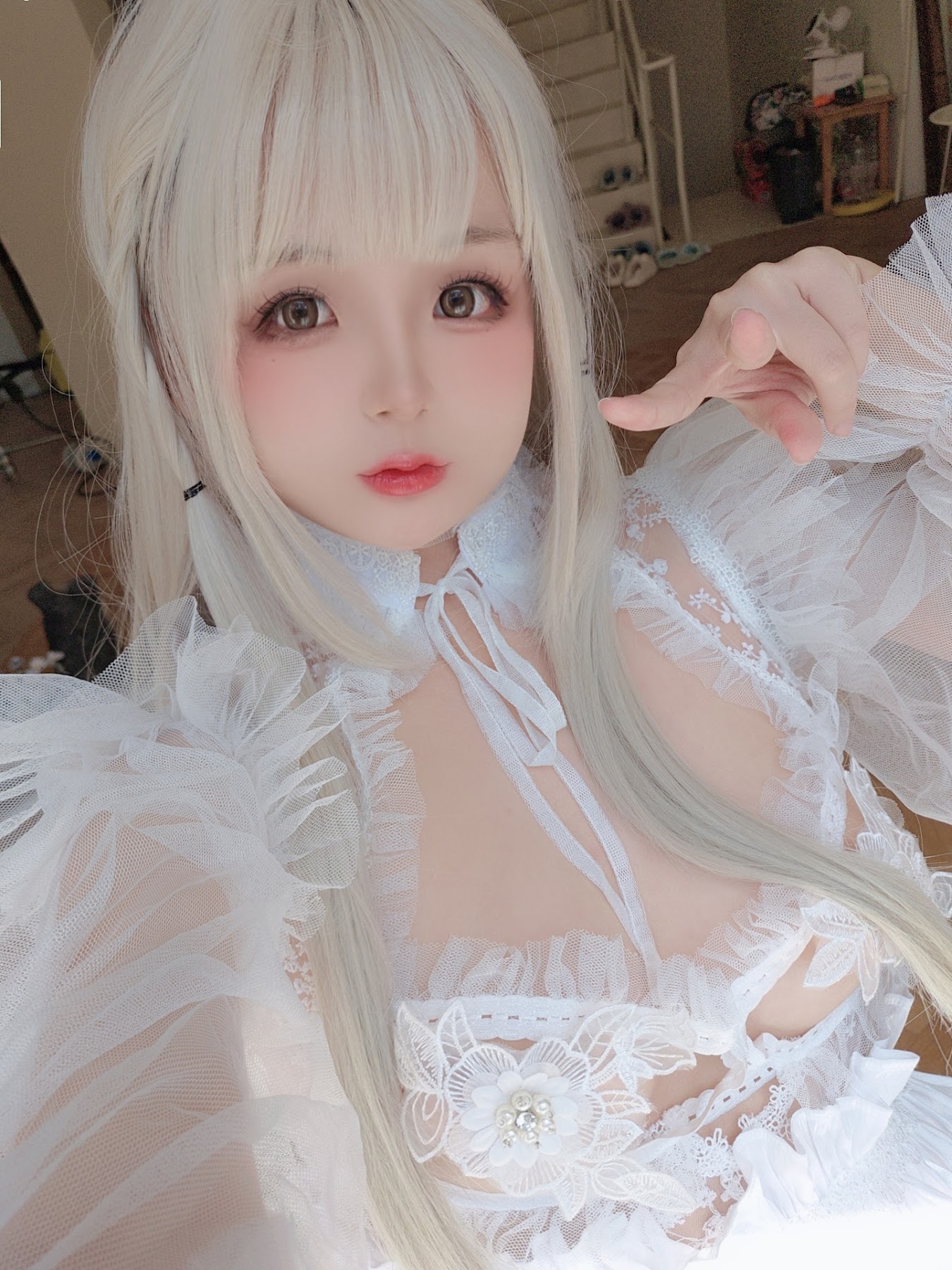 Coser@日奈娇 – 白纱衣 - P120