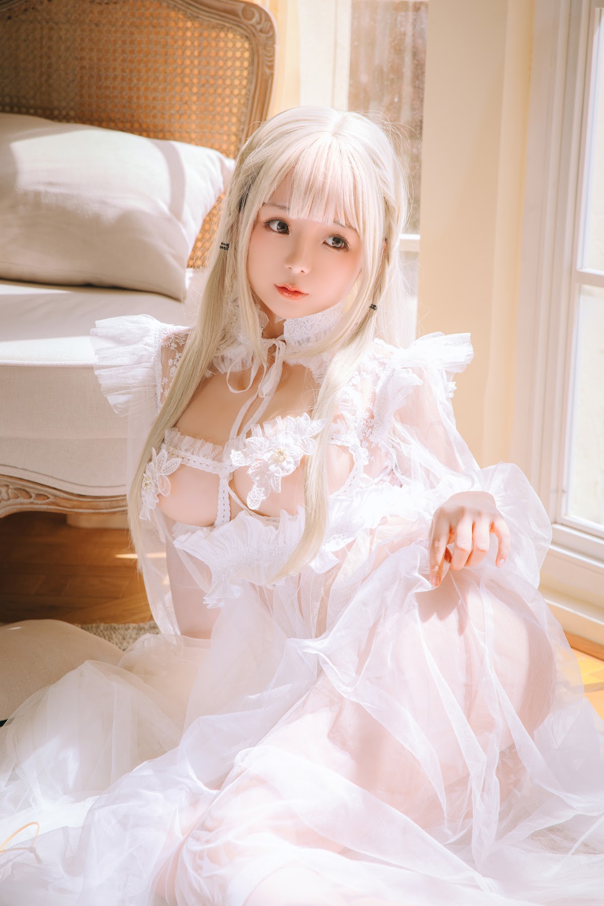 Coser@日奈娇 – 白纱衣 - P1