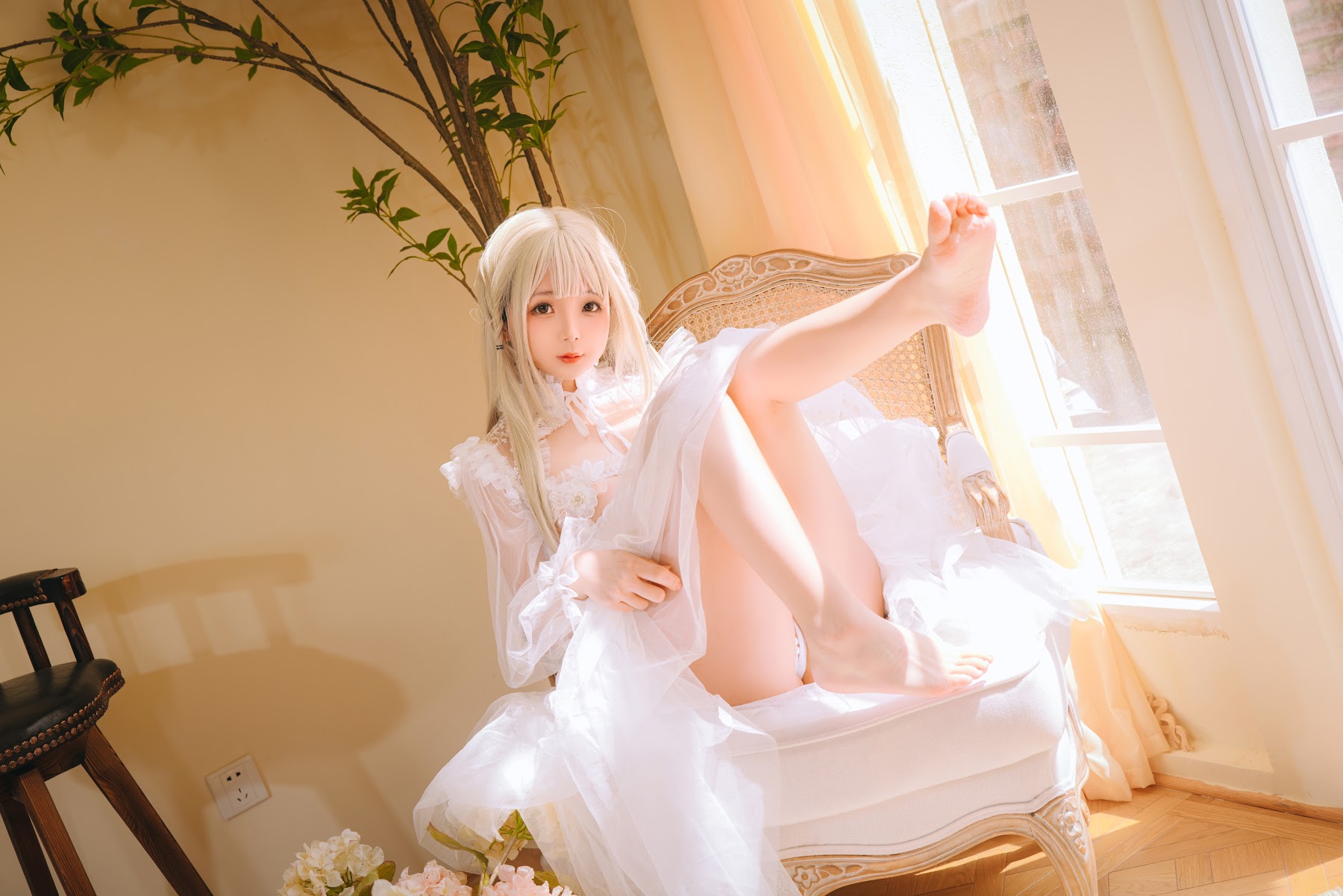 Coser@日奈娇 – 白纱衣 - P24