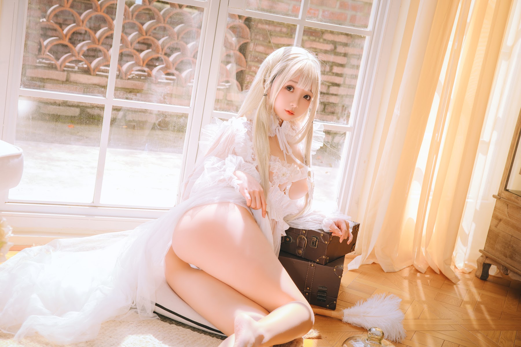 Coser@日奈娇 – 白纱衣 - P33