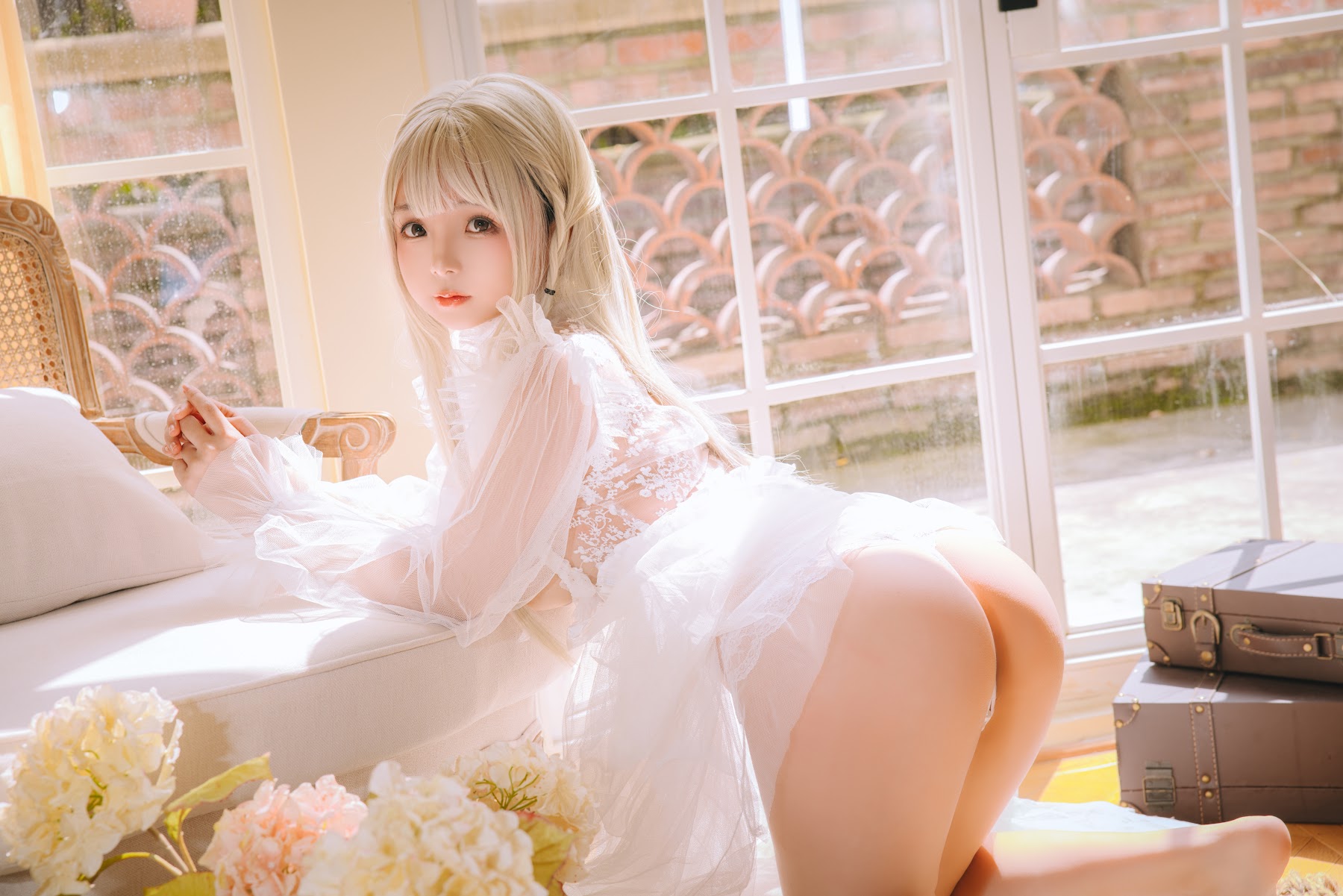 Coser@日奈娇 – 白纱衣 - P38
