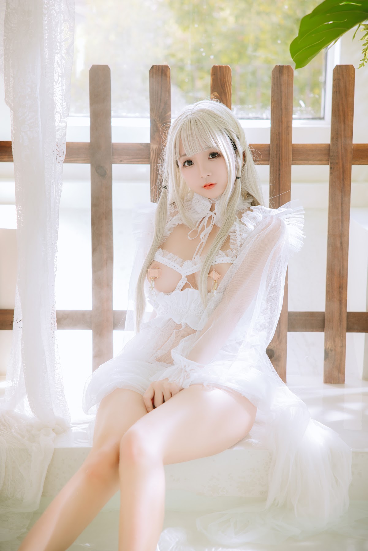 Coser@日奈娇 – 白纱衣 - P44