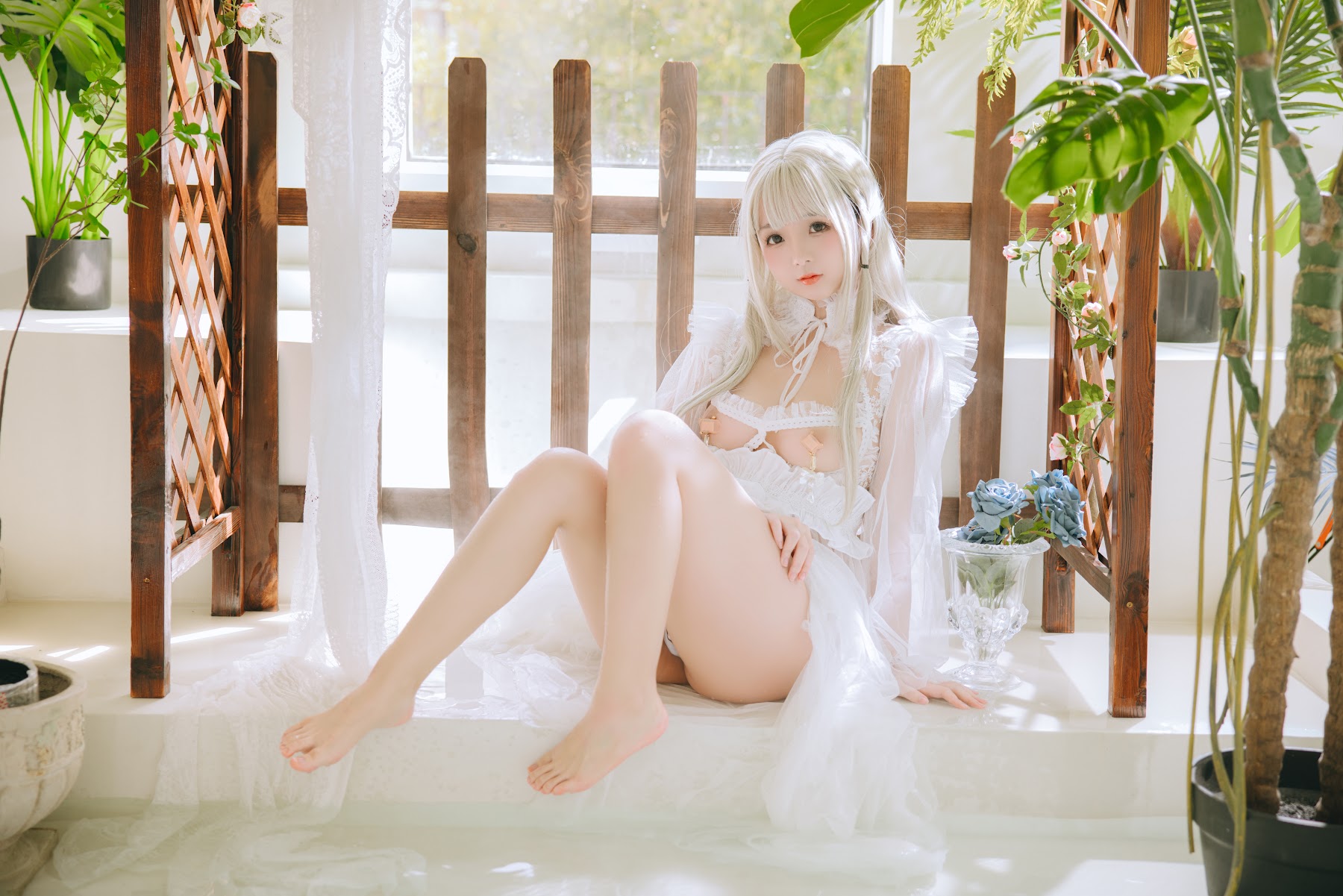 Coser@日奈娇 – 白纱衣 - P46