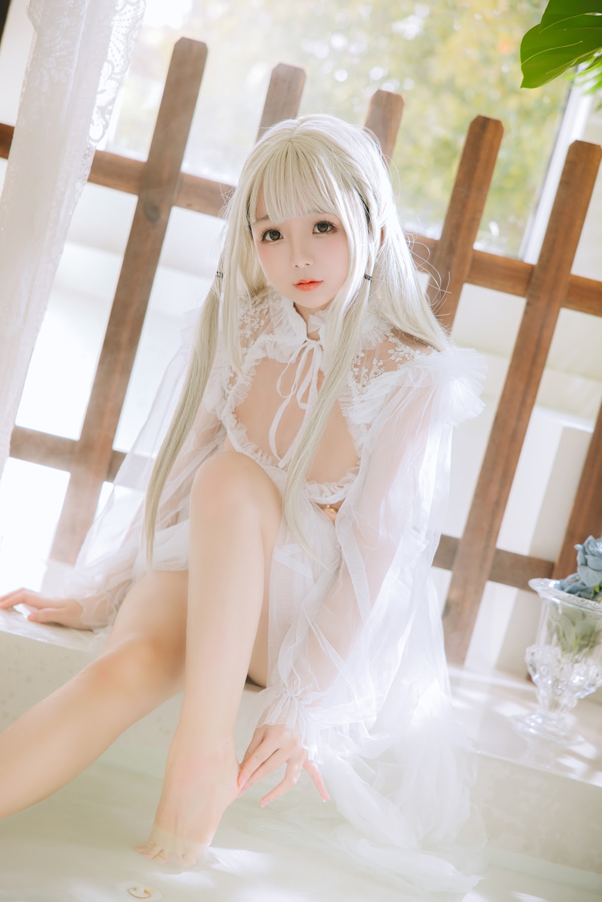Coser@日奈娇 – 白纱衣 - P48