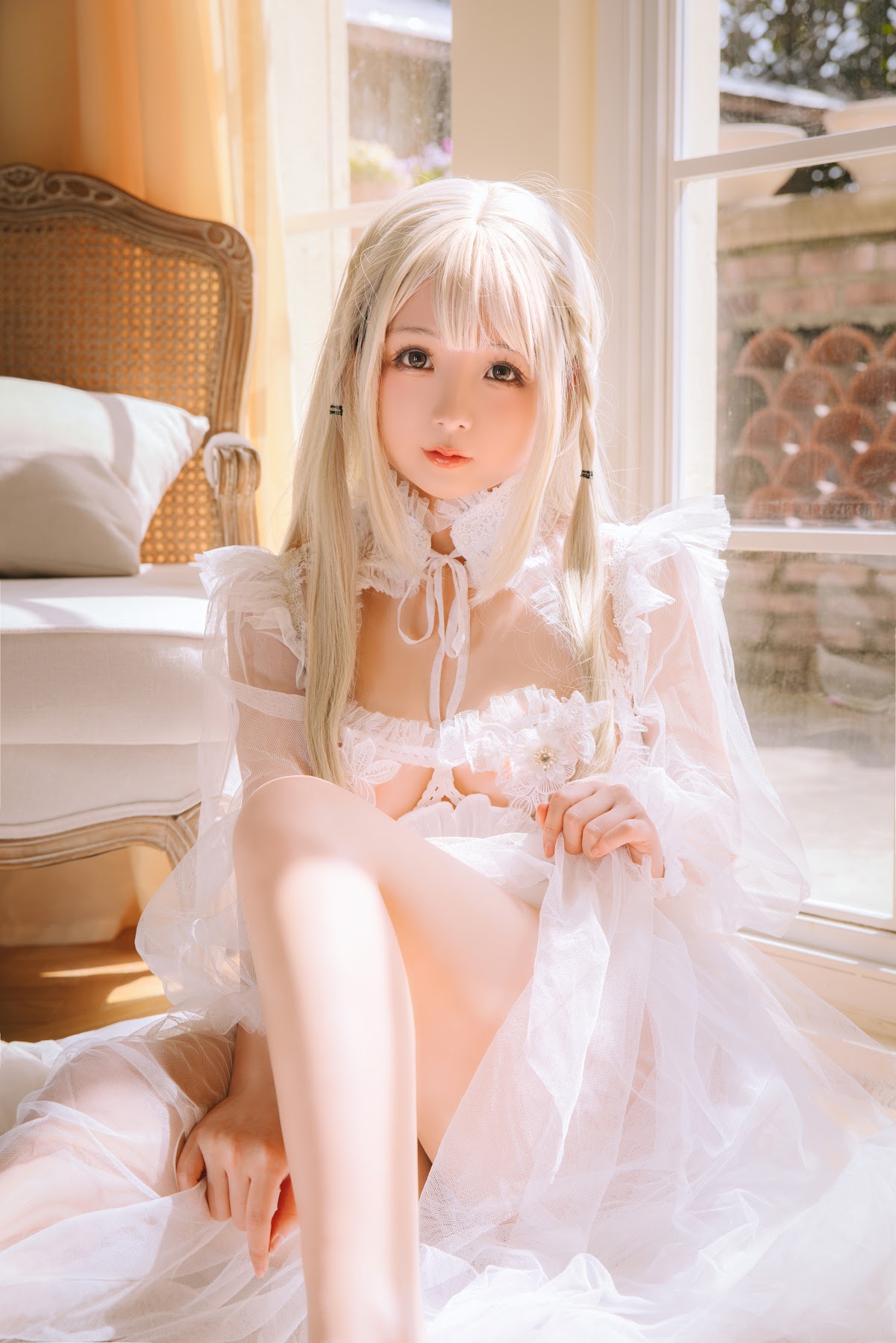Coser@日奈娇 – 白纱衣 - P4