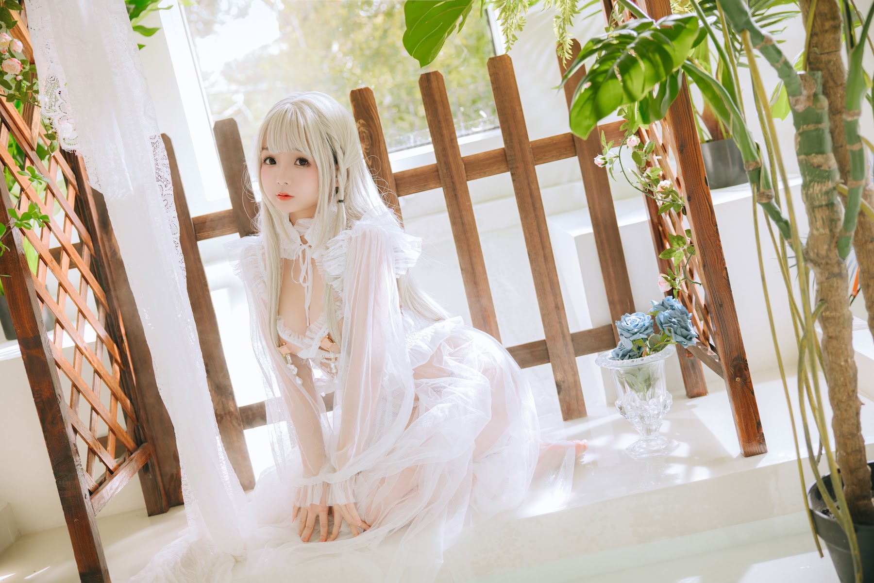Coser@日奈娇 – 白纱衣 - P56