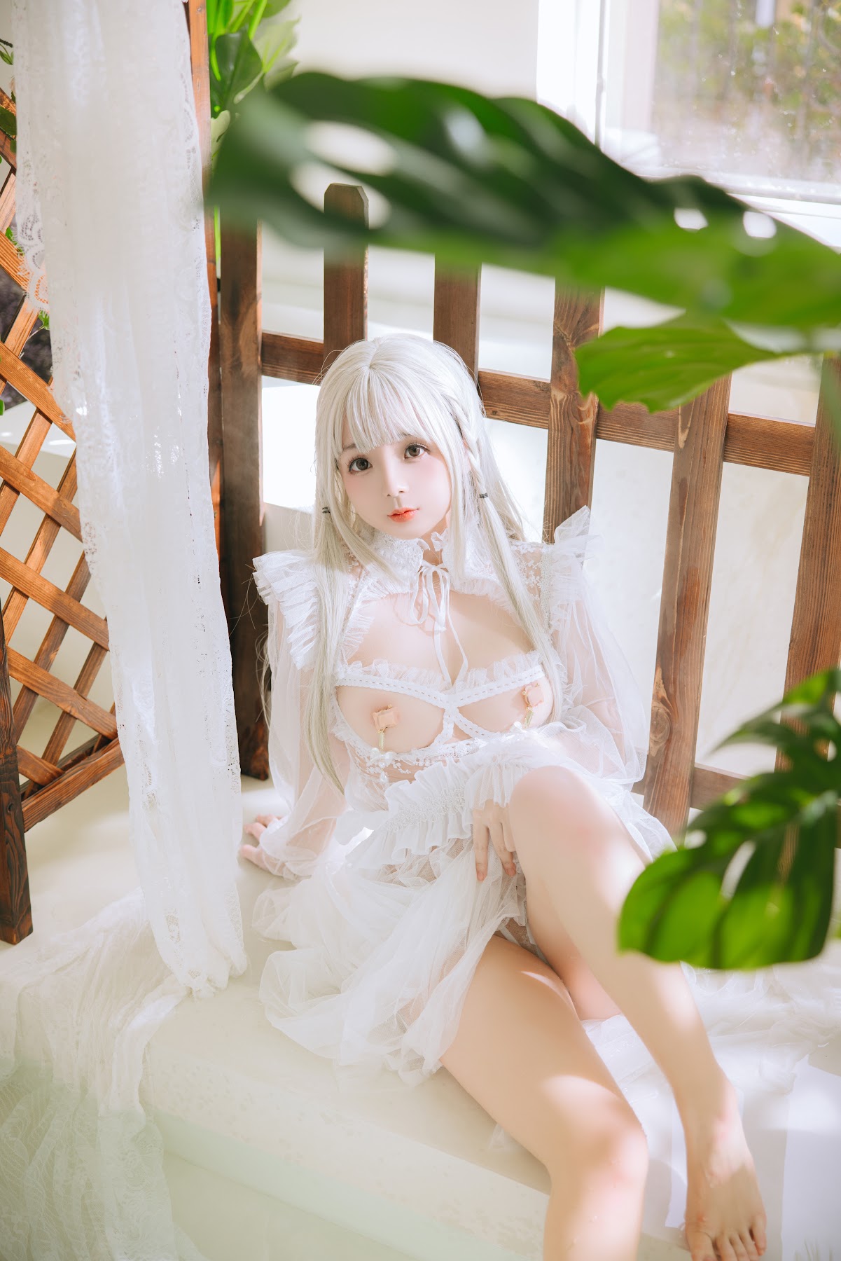 Coser@日奈娇 – 白纱衣 - P58