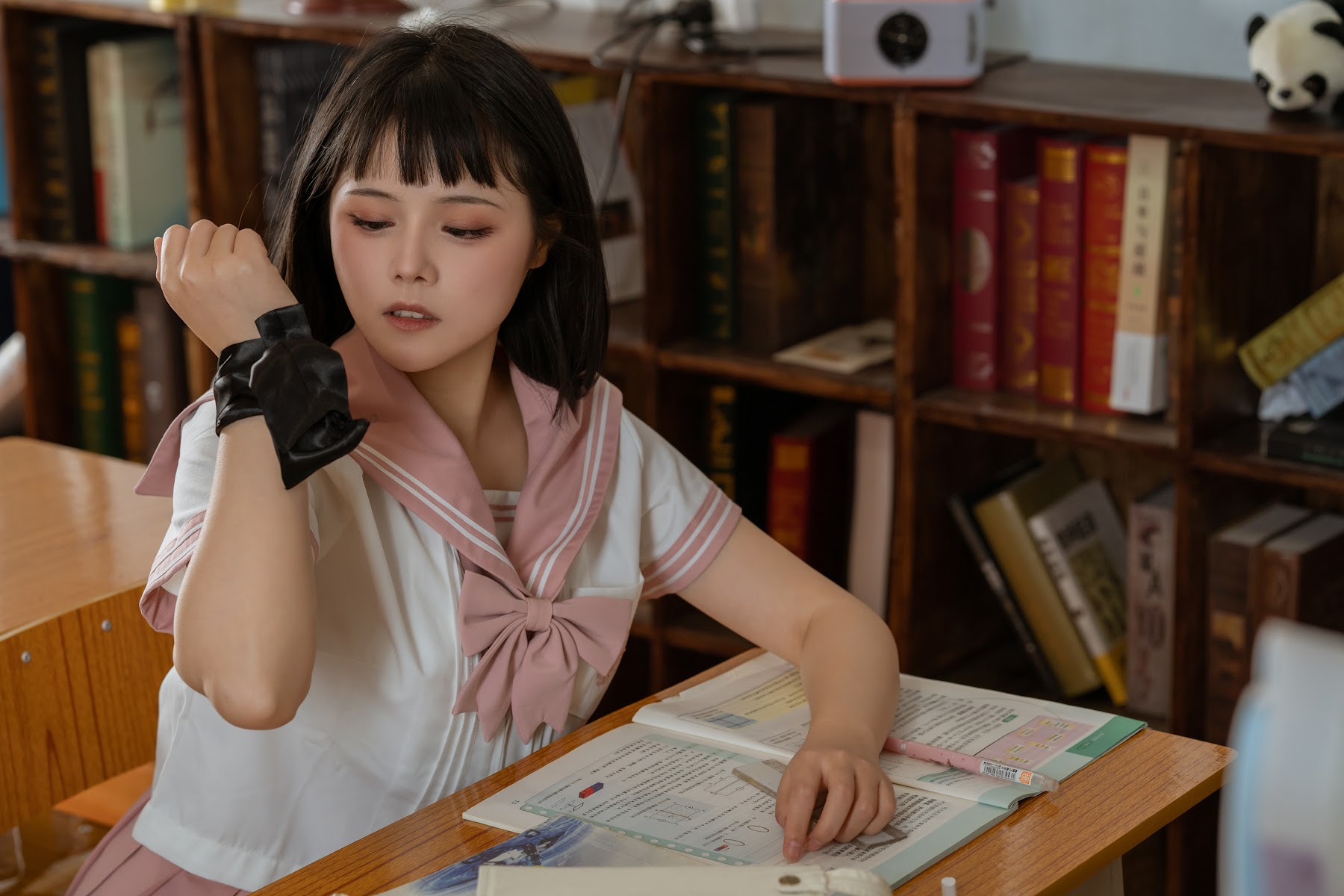 Coser@七月喵子 (qiyuemiaozi) No.42 & 奈汐酱nice – 放学后的补习 - P12