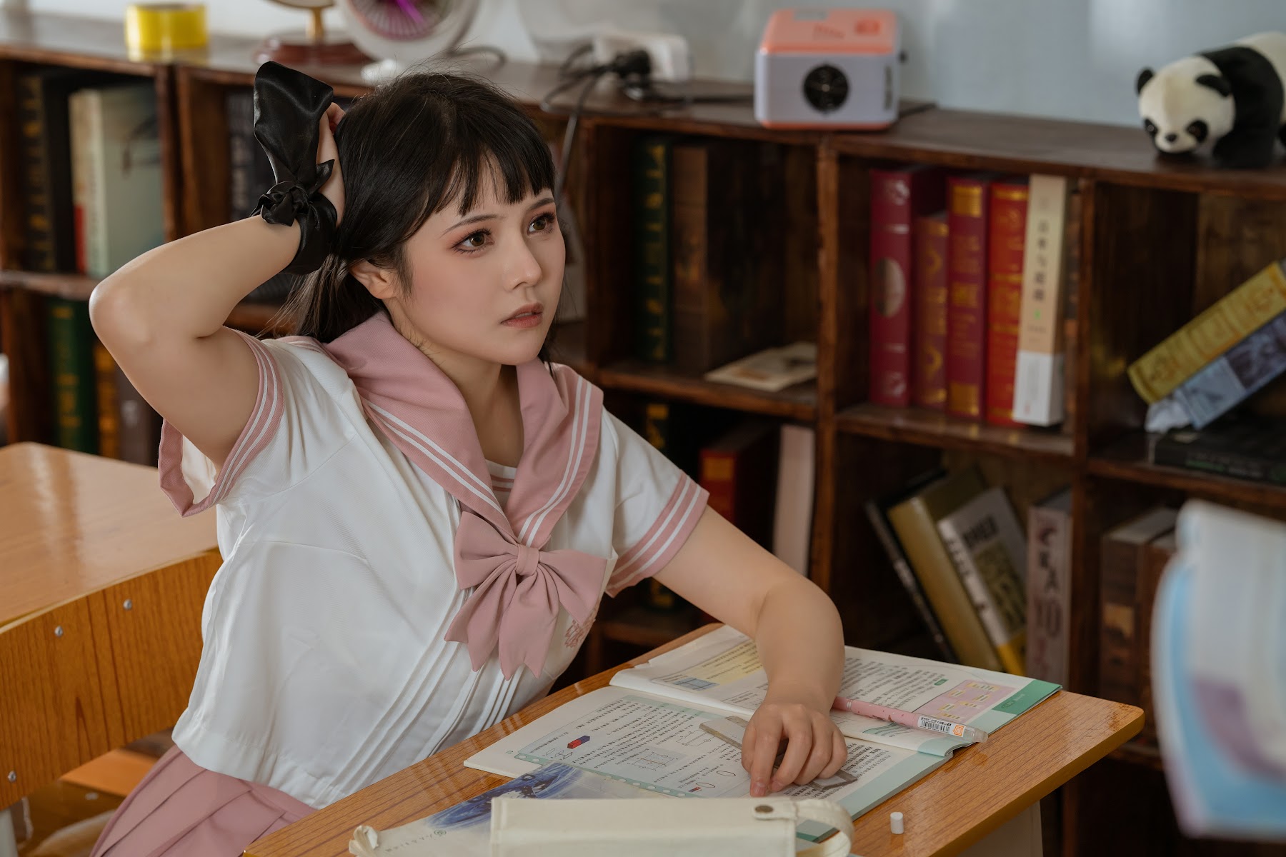 Coser@七月喵子 (qiyuemiaozi) No.42 & 奈汐酱nice – 放学后的补习 - P23