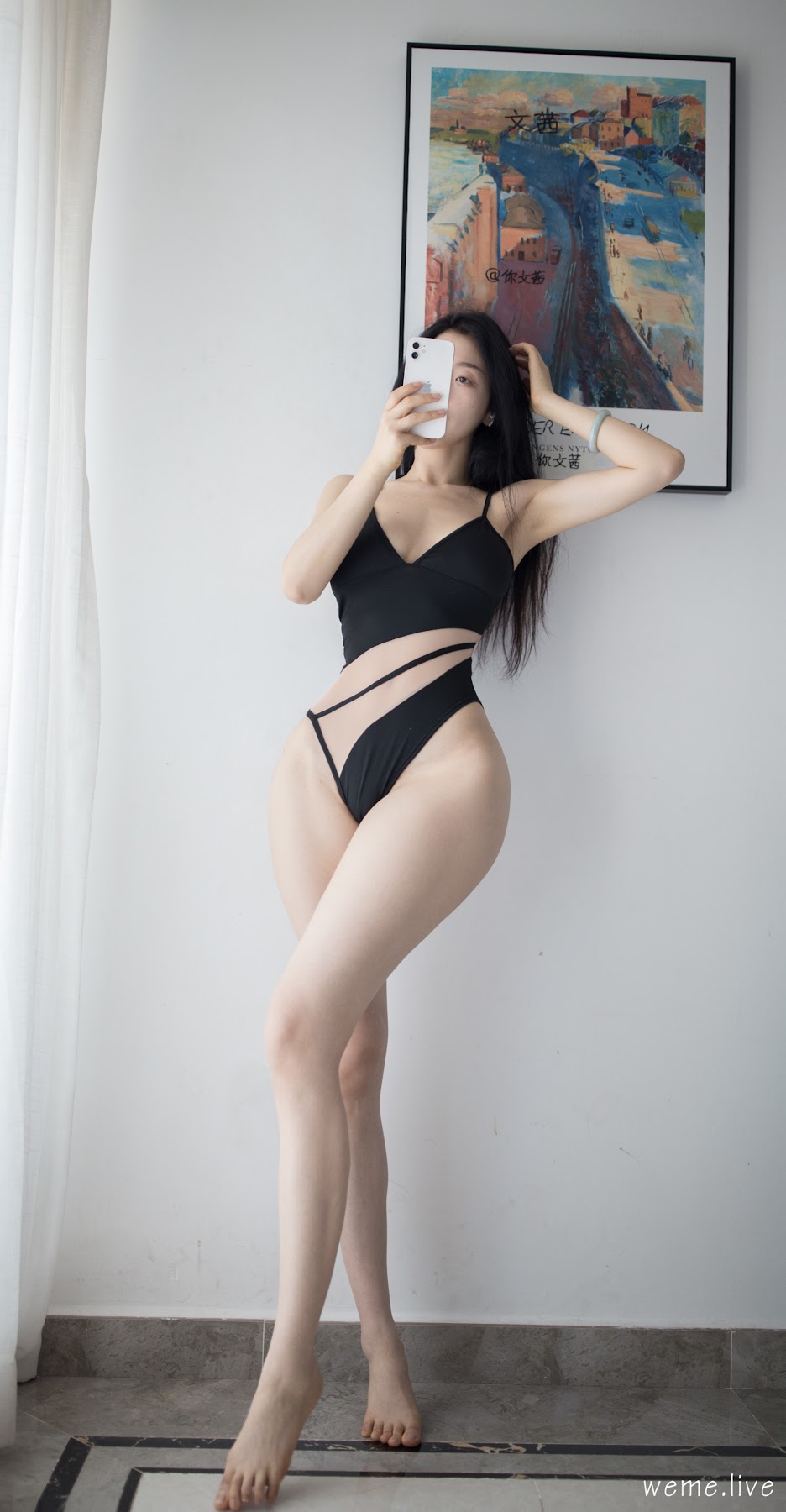张鑫baby – 白色蕾丝 - P21