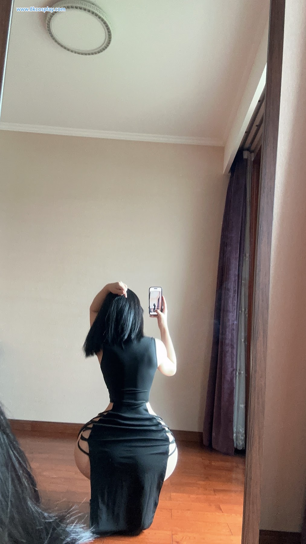 俏妞qiaoniuTT – 国风黑丝开叉旗袍 Sexy Black Qi Pao - P11