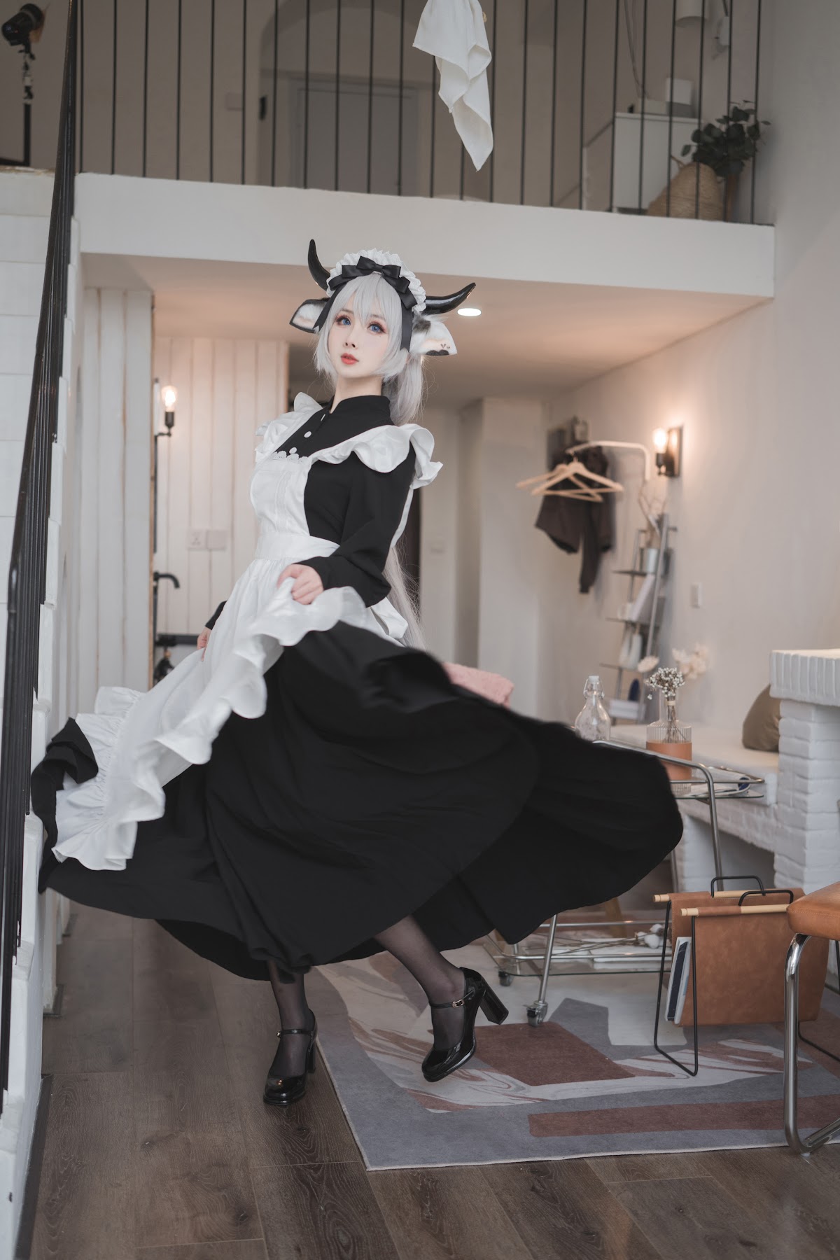 Coser@rioko凉凉子 Vol.063 贴心的奶牛女仆 - P43