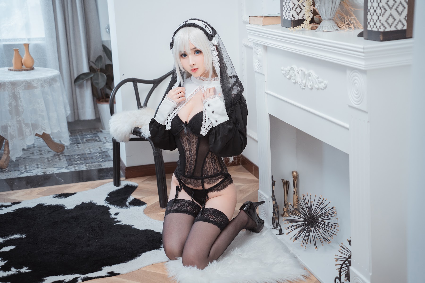Coser@rioko凉凉子 Vol.059 兼职是修女的兔子小姐 - P5