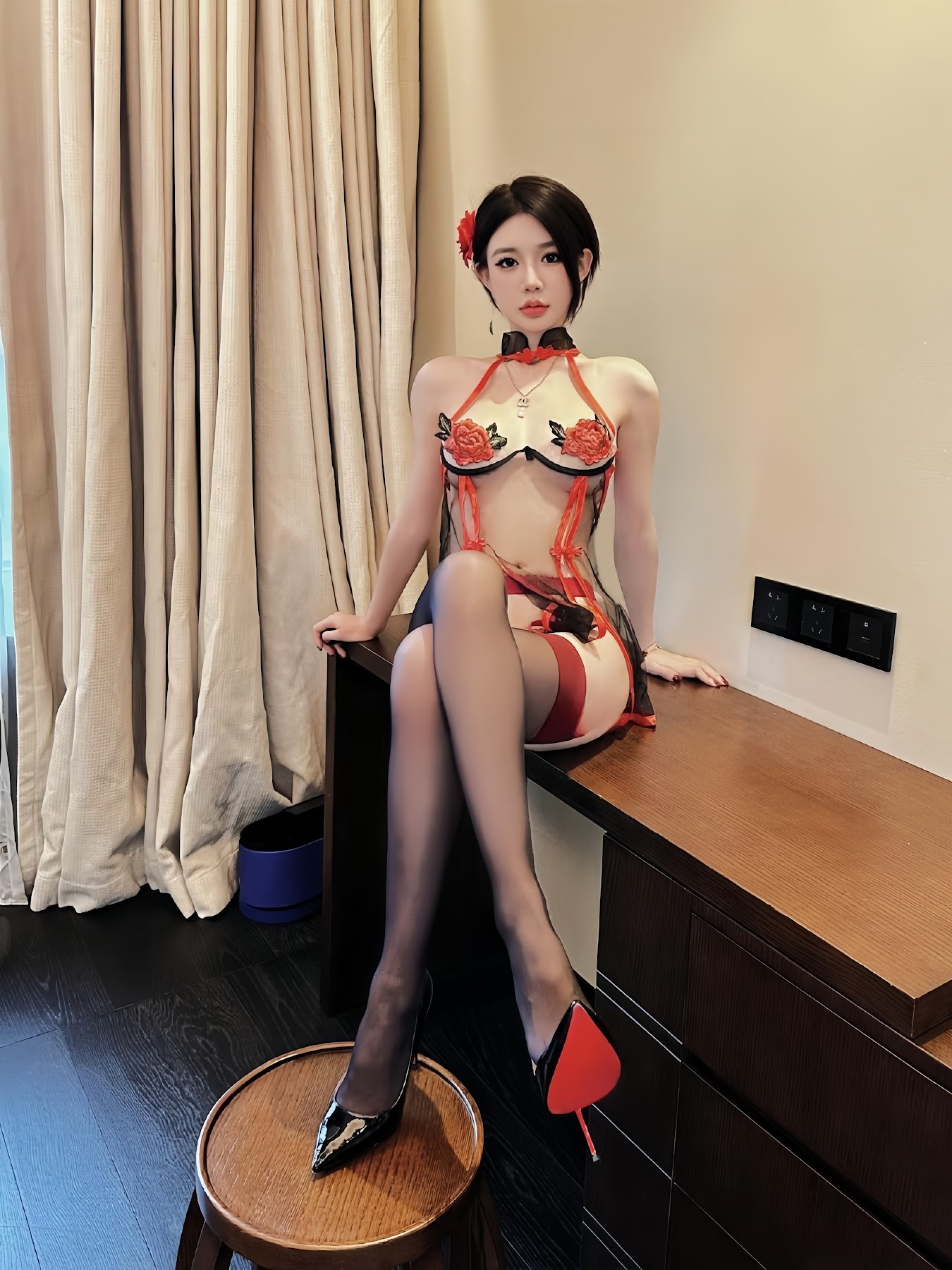 黎允熙baby – 红色蕾丝清纯妹 - P10