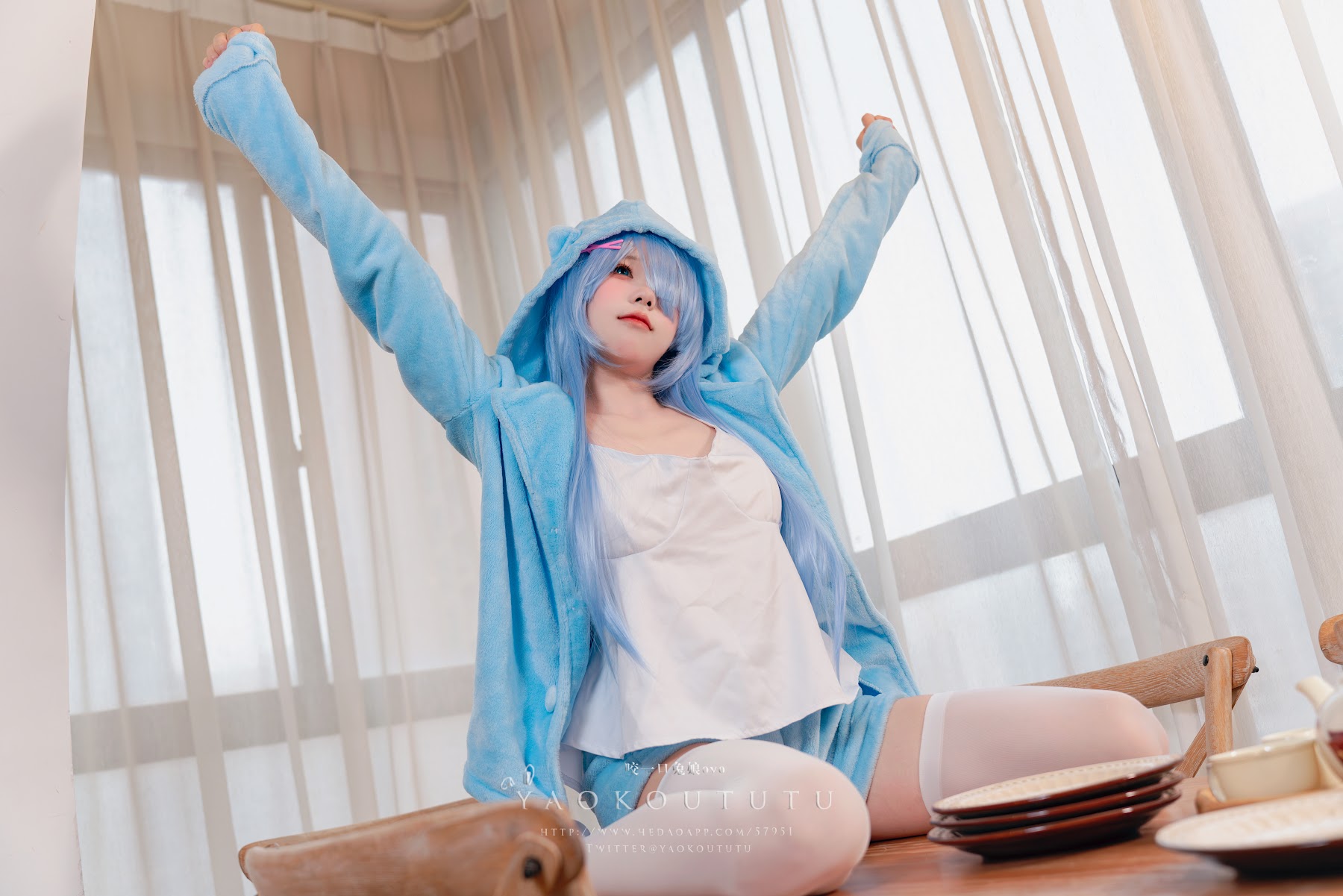 Coser@黏黏团子兔 – 『蕾姆喵喵』&小剧场 - P17