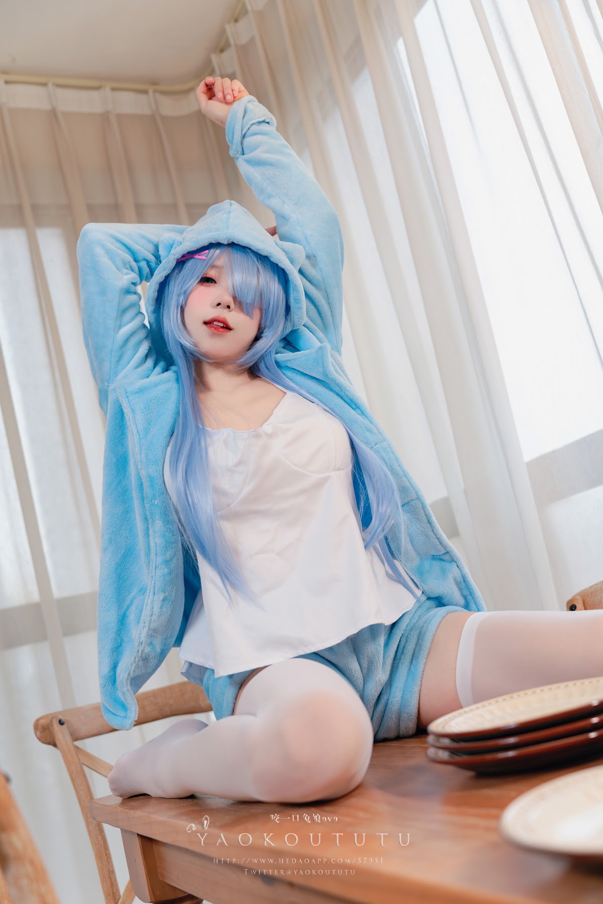 Coser@黏黏团子兔 – 『蕾姆喵喵』&小剧场 - P18