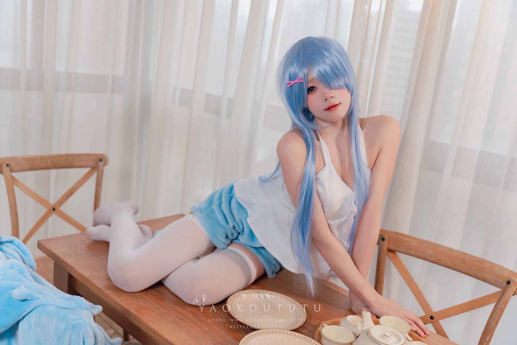 Coser@黏黏团子兔 – 『蕾姆喵喵』&小剧场 - P21