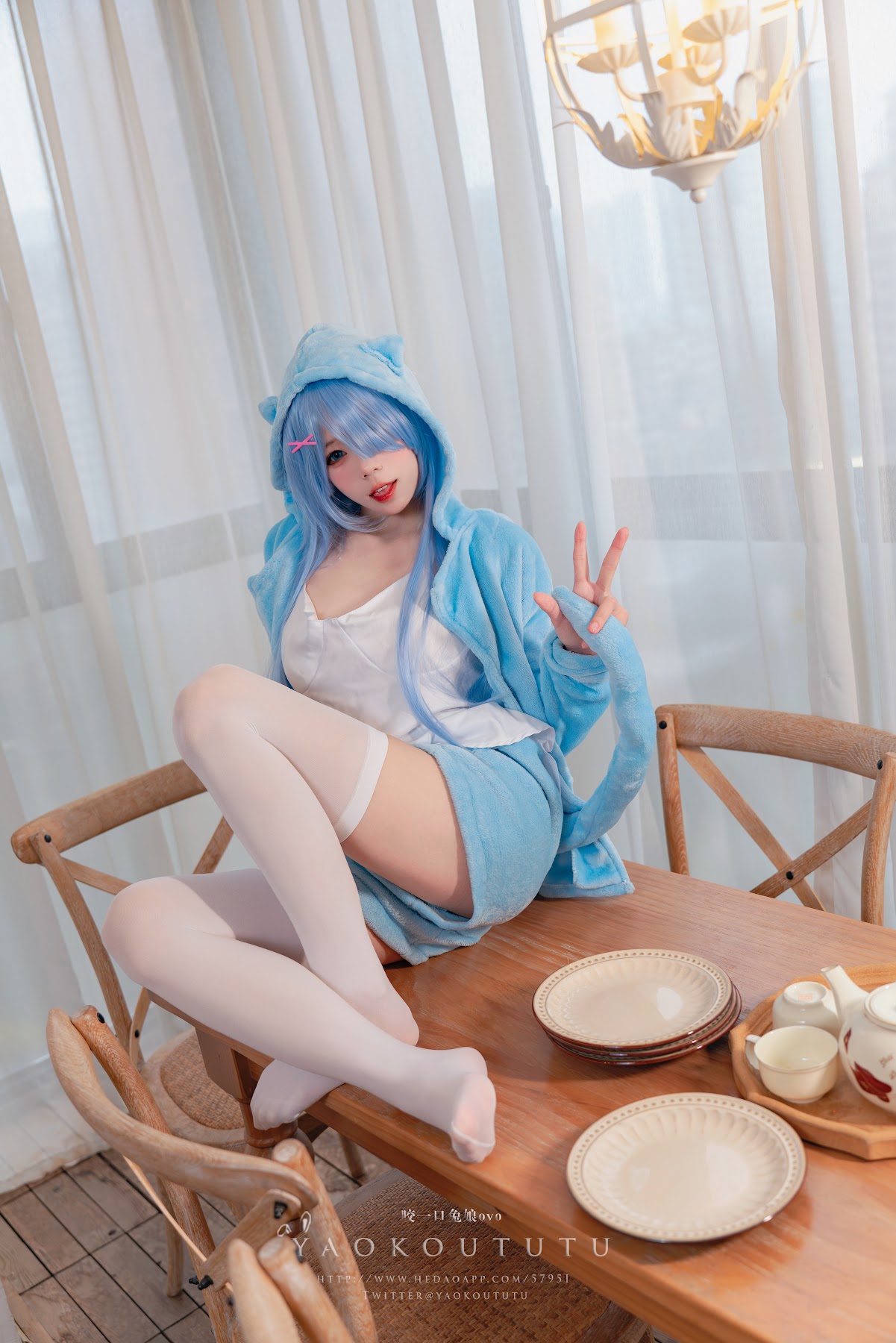 Coser@黏黏团子兔 – 『蕾姆喵喵』&小剧场 - P7