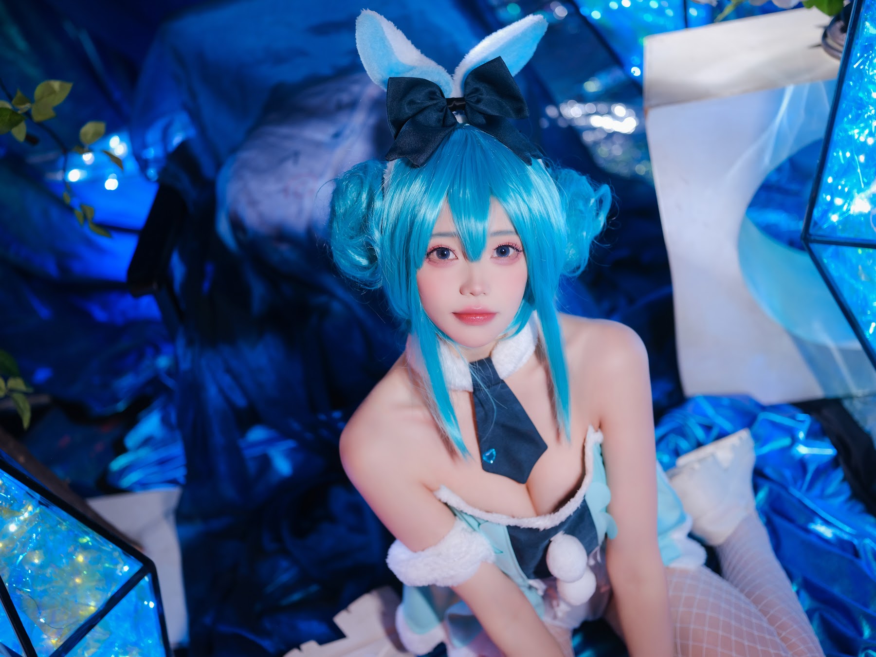 Coser@黏黏团子兔 – MIKU初音未来兔女郎 - P9