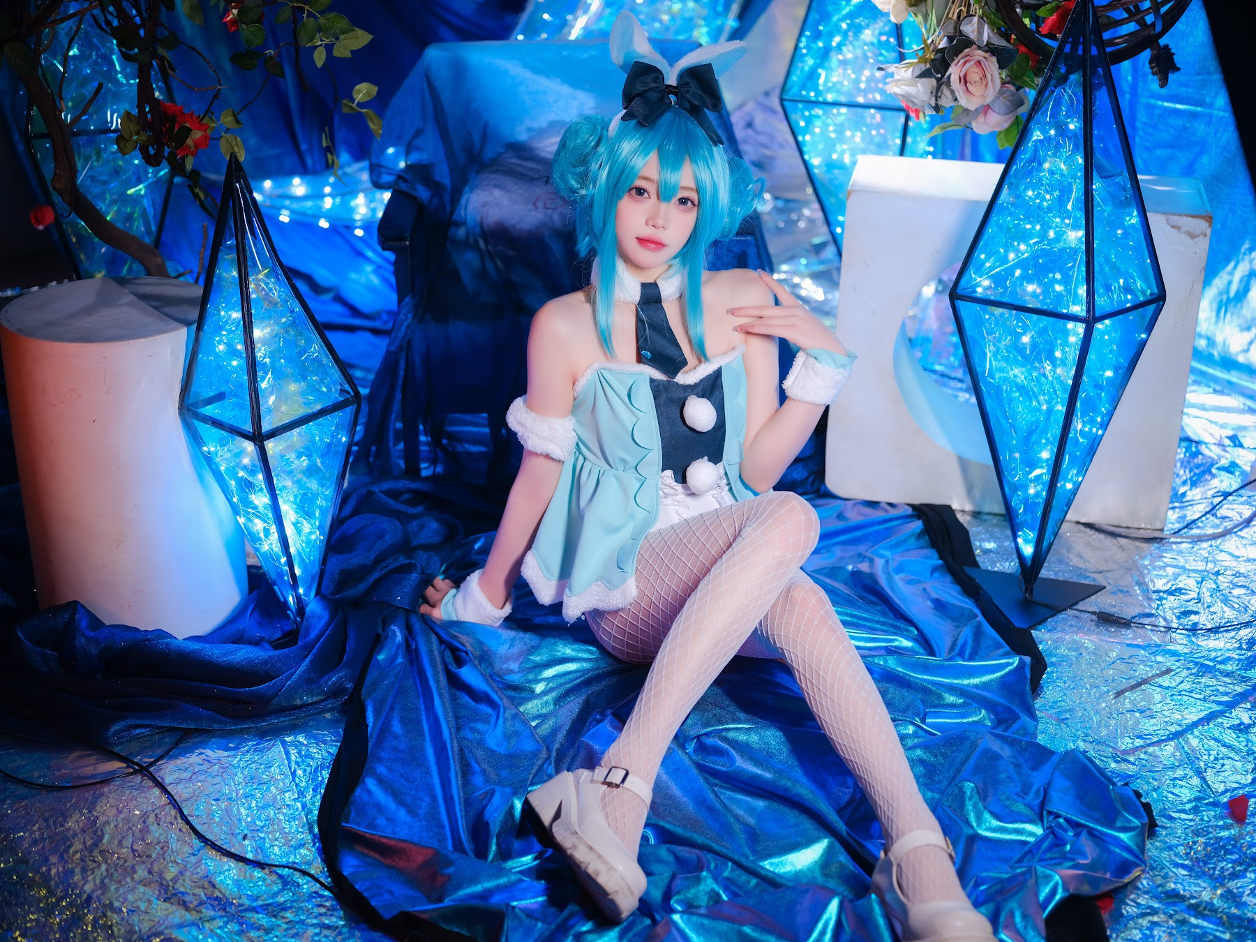 Coser@黏黏团子兔 – MIKU初音未来兔女郎 - P11