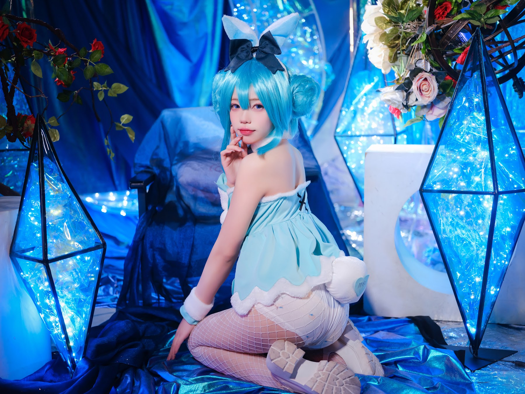 Coser@黏黏团子兔 – MIKU初音未来兔女郎 - P13