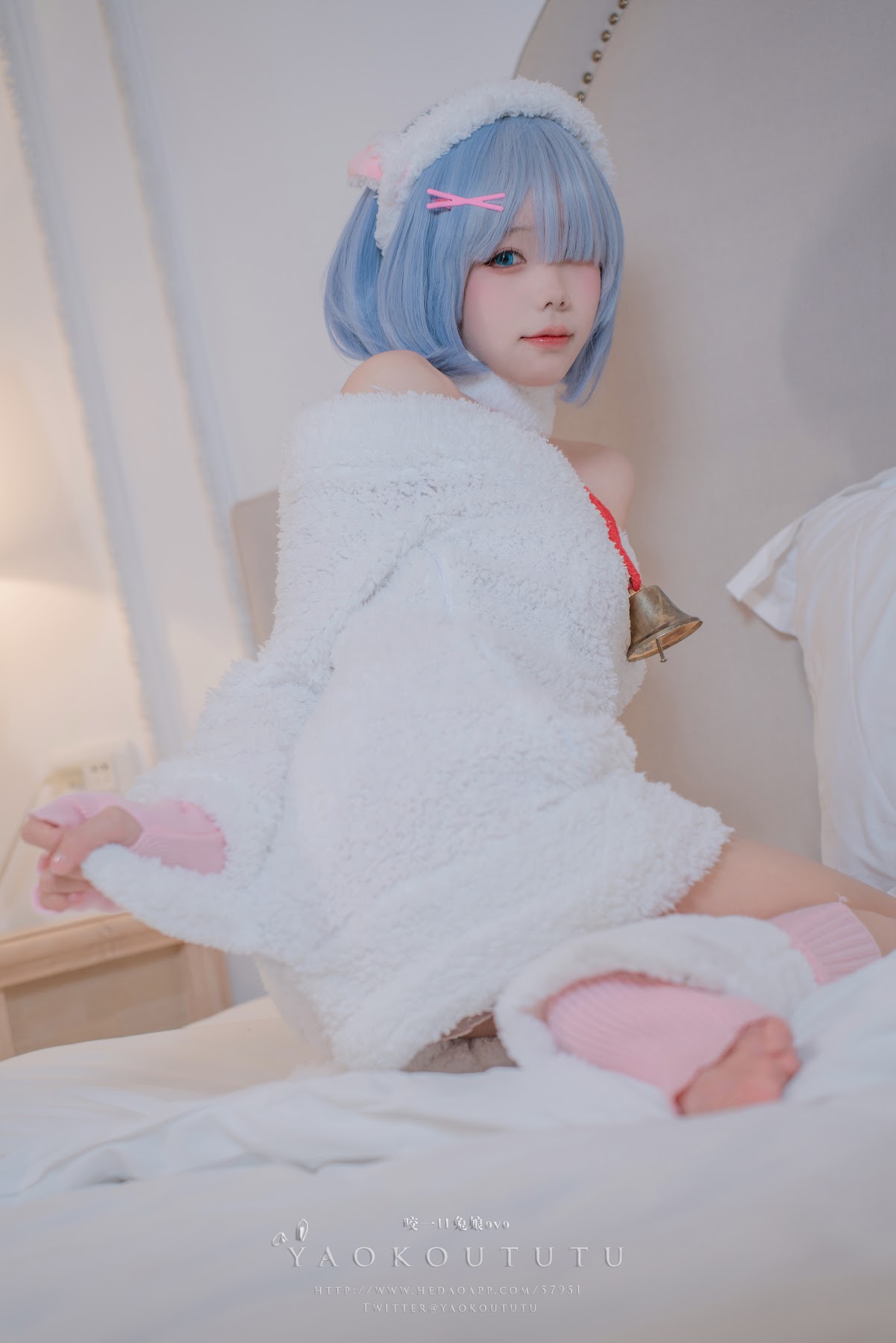 Coser@黏黏团子兔 – T3特典 蕾姆咩咩 - P14