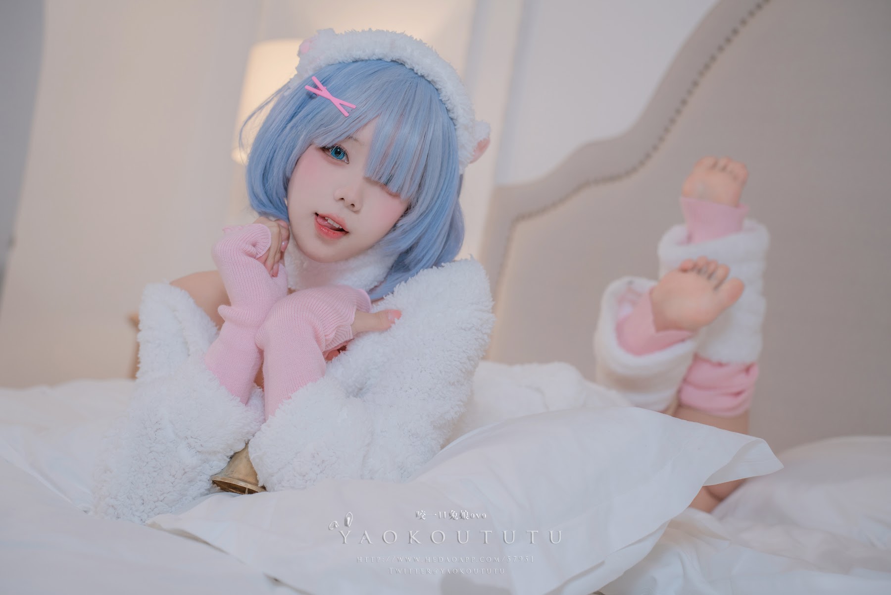 Coser@黏黏团子兔 – T3特典 蕾姆咩咩 - P17