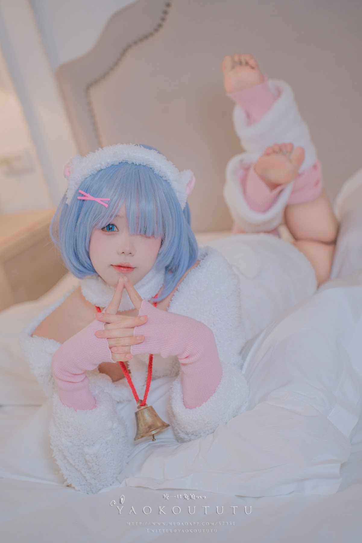 Coser@黏黏团子兔 – T3特典 蕾姆咩咩 - P18