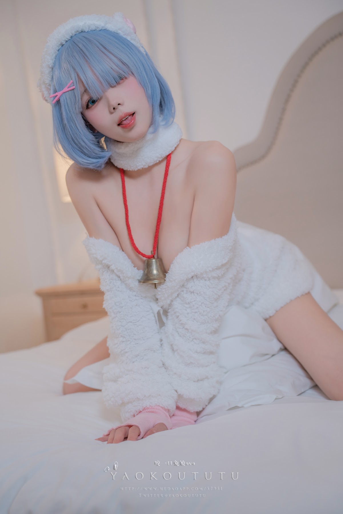 Coser@黏黏团子兔 – T3特典 蕾姆咩咩 - P28