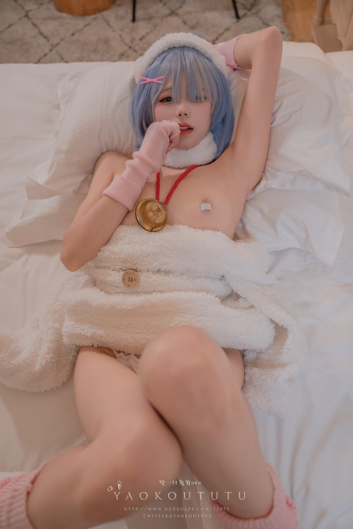 Coser@黏黏团子兔 – T3特典 蕾姆咩咩 - P52