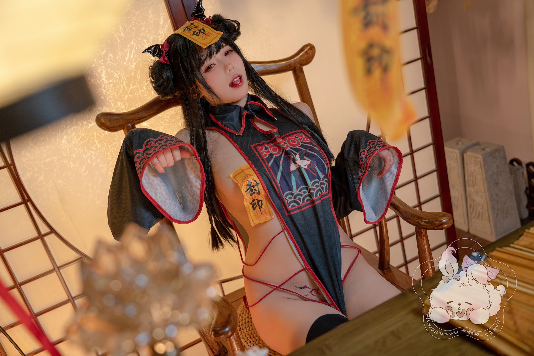 Coser@黏黏团子兔 – 僵尸蹲蹲 - P15