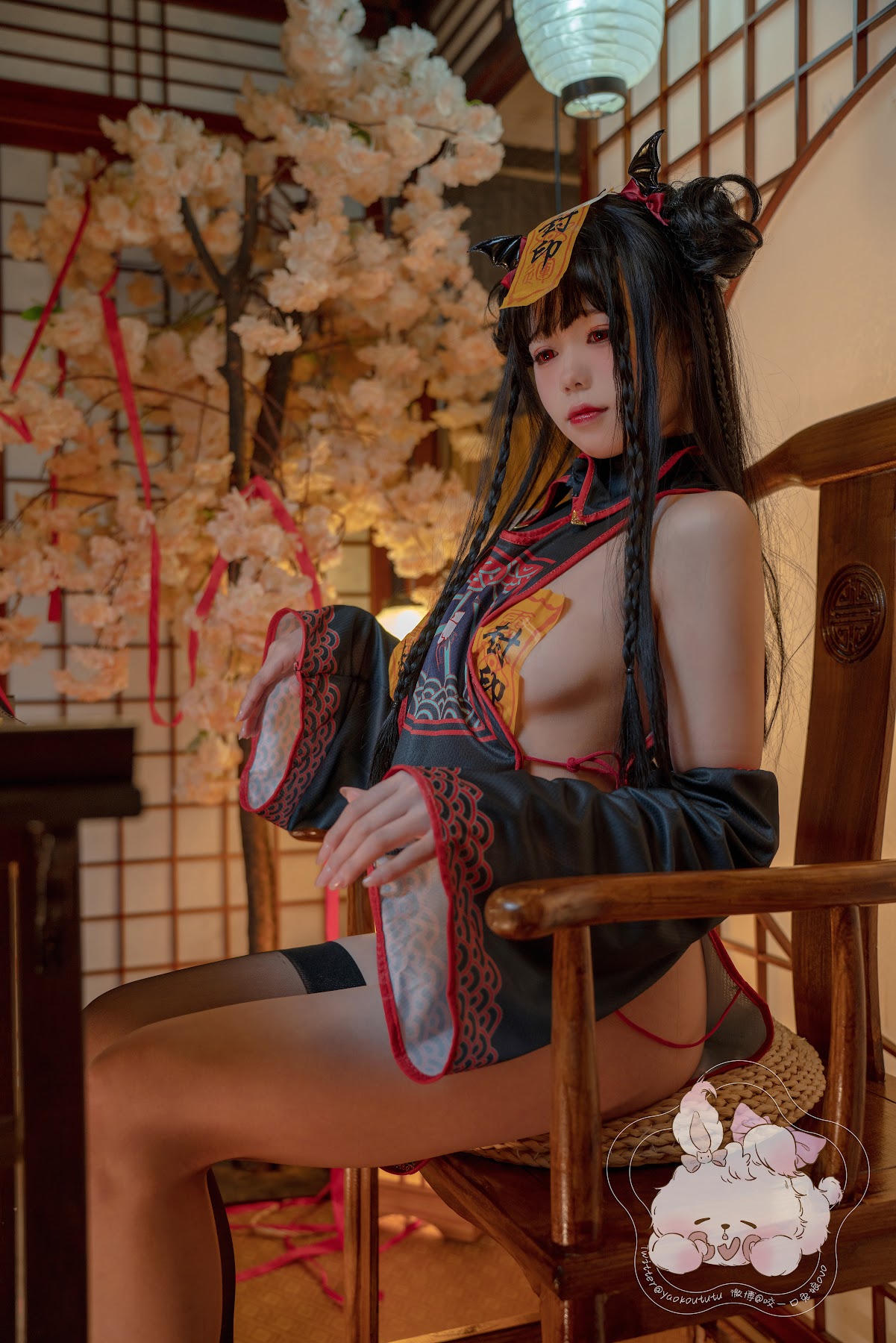 Coser@黏黏团子兔 – 僵尸蹲蹲 - P18