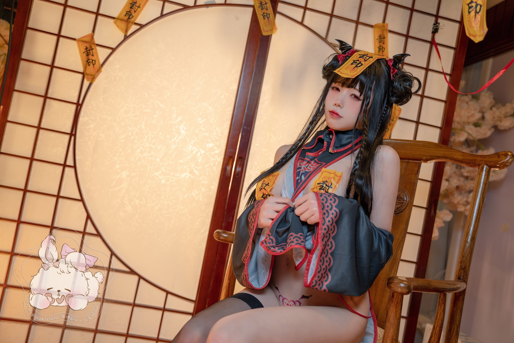 Coser@黏黏团子兔 – 僵尸蹲蹲 - P28