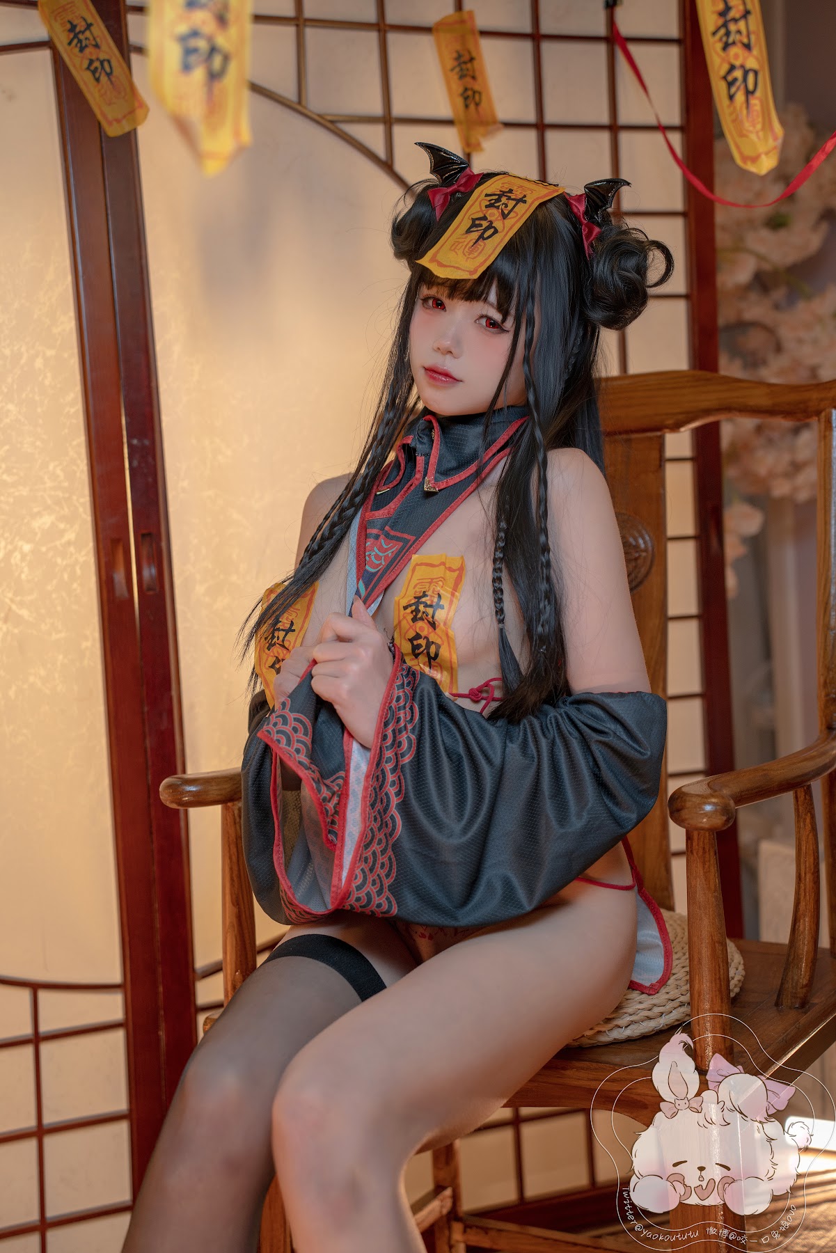 Coser@黏黏团子兔 – 僵尸蹲蹲 - P29
