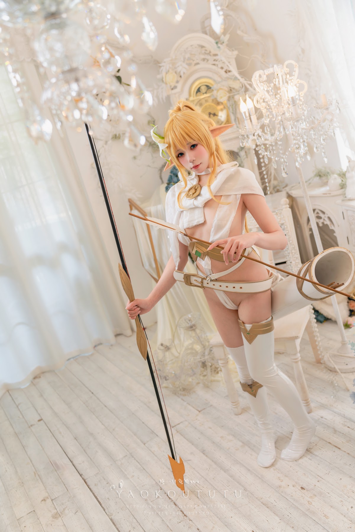 Coser@黏黏团子兔 – 六月订阅『精灵 弓箭手』广寒宫 - P23