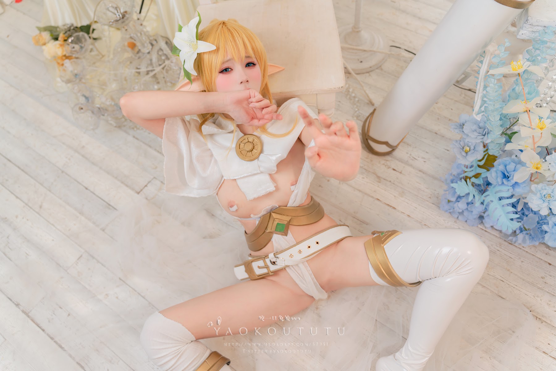 Coser@黏黏团子兔 – 六月订阅『精灵 弓箭手』广寒宫 - P36