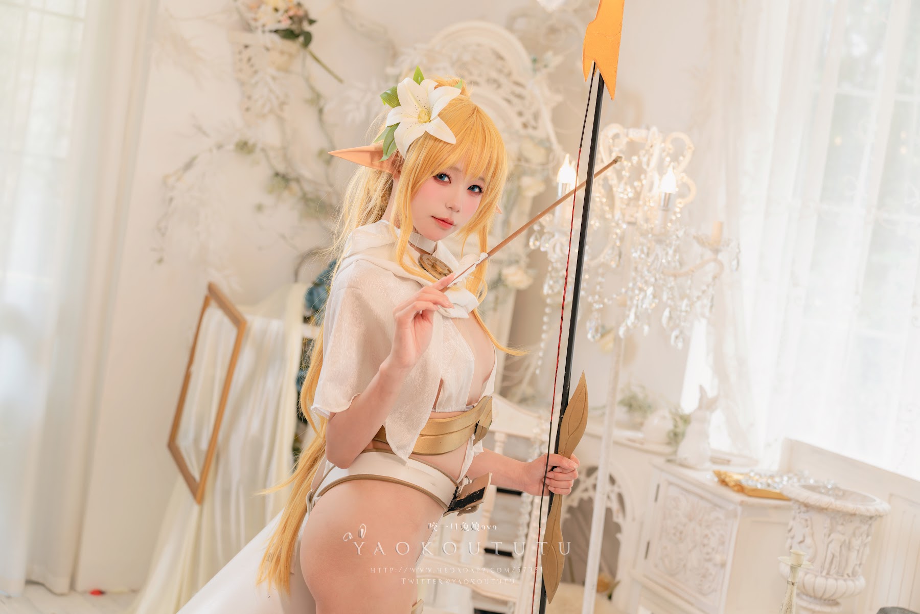 Coser@黏黏团子兔 – 六月订阅『精灵 弓箭手』广寒宫 - P45