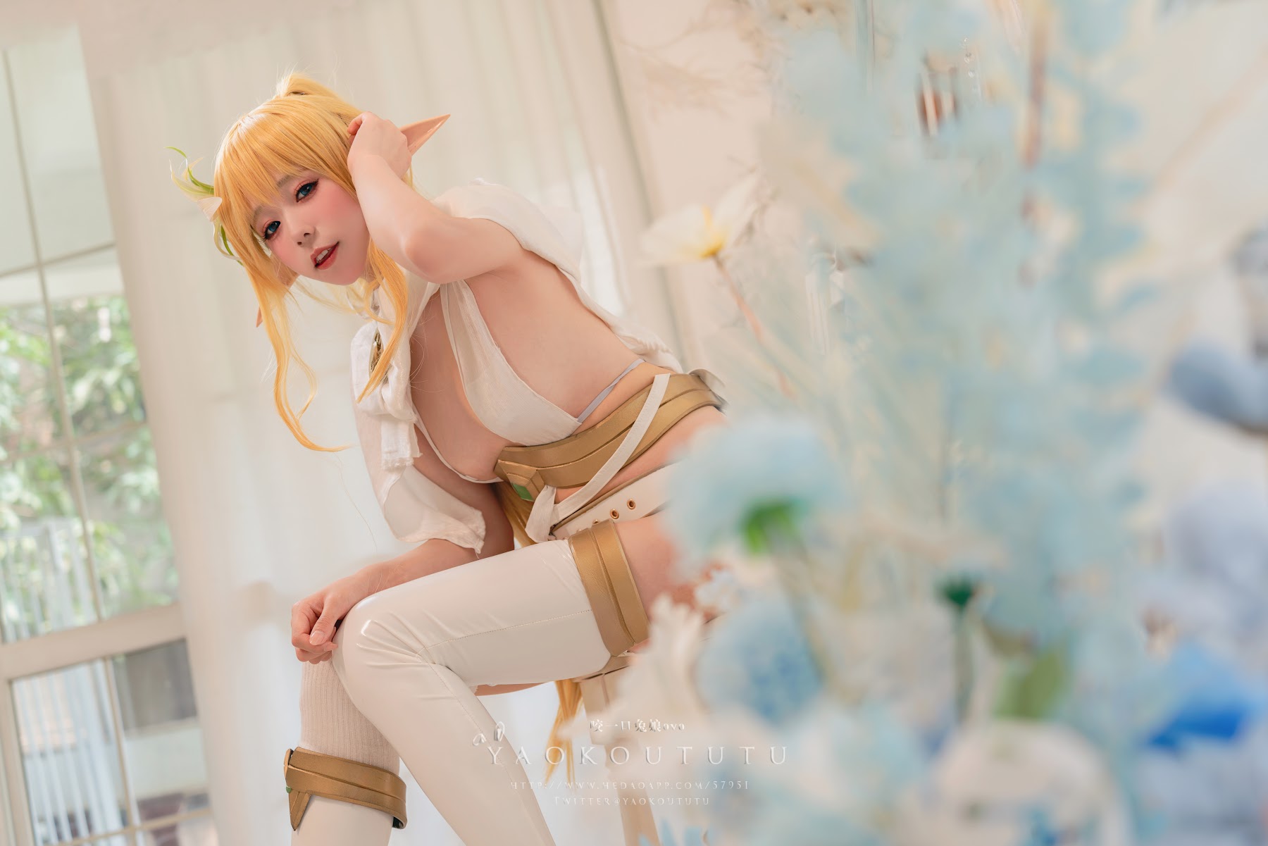 Coser@黏黏团子兔 – 六月订阅『精灵 弓箭手』广寒宫 - P5