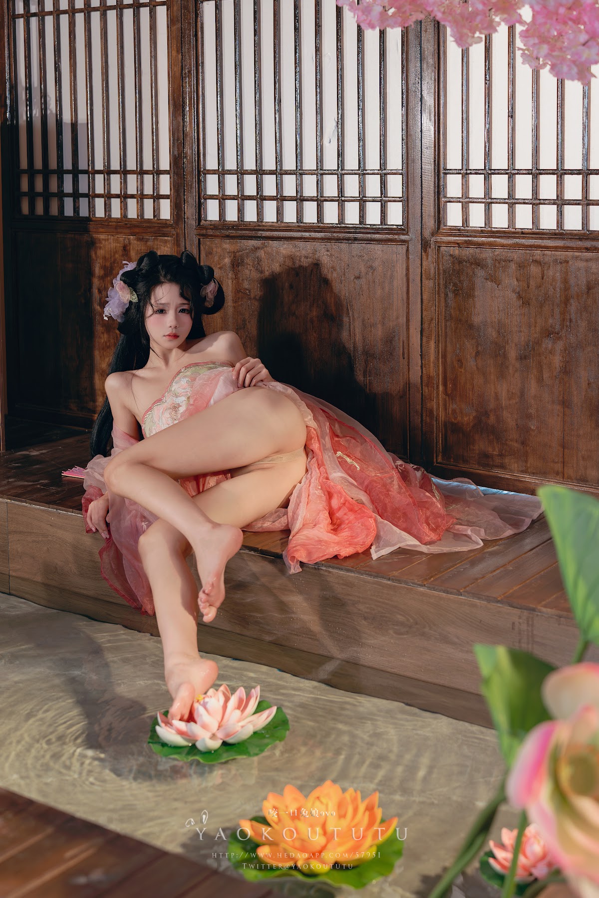 Coser@黏黏团子兔 – 八月订阅『醉倒荷塘边』& 游园惊梦 - P11