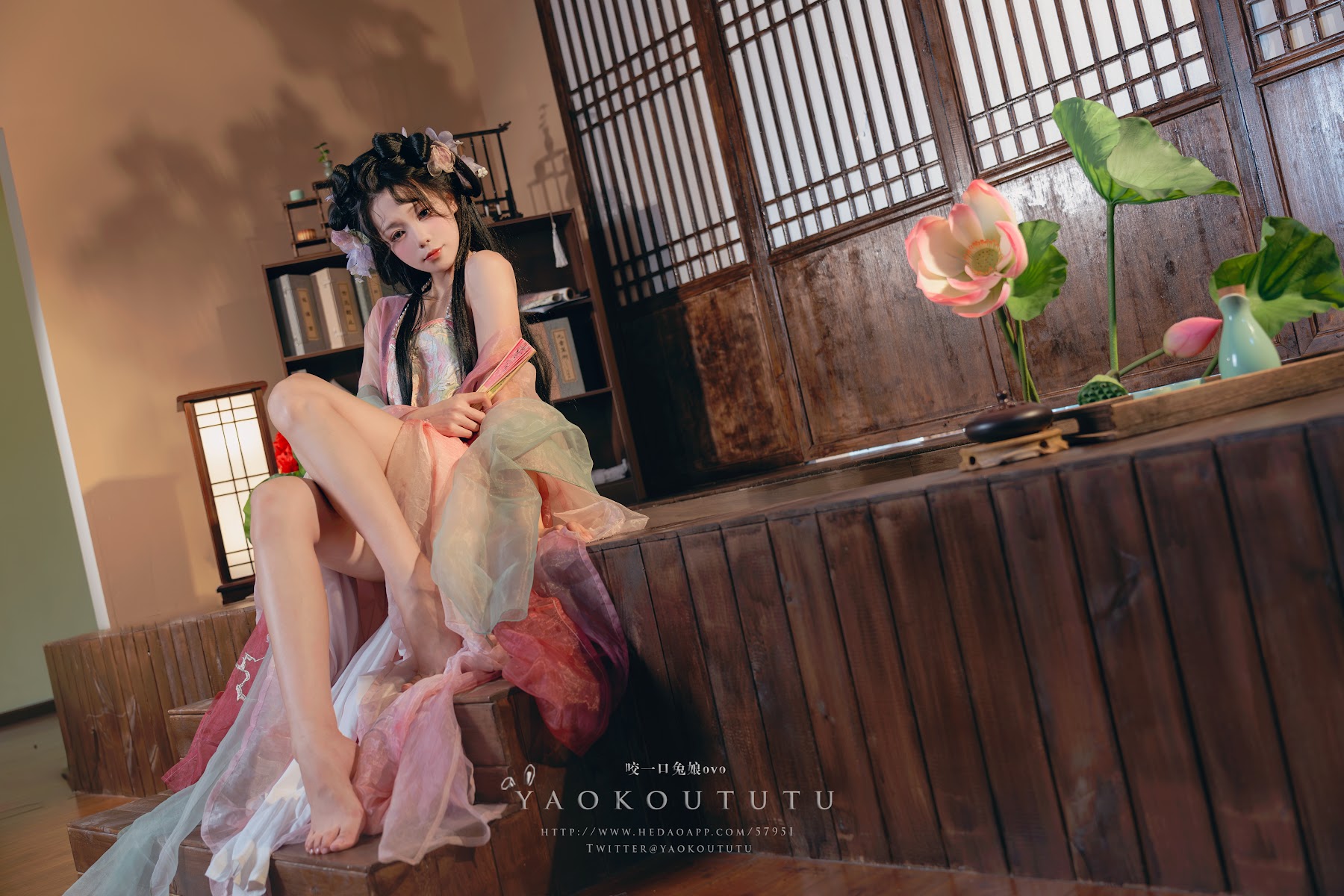 Coser@黏黏团子兔 – 八月订阅『醉倒荷塘边』& 游园惊梦 - P12